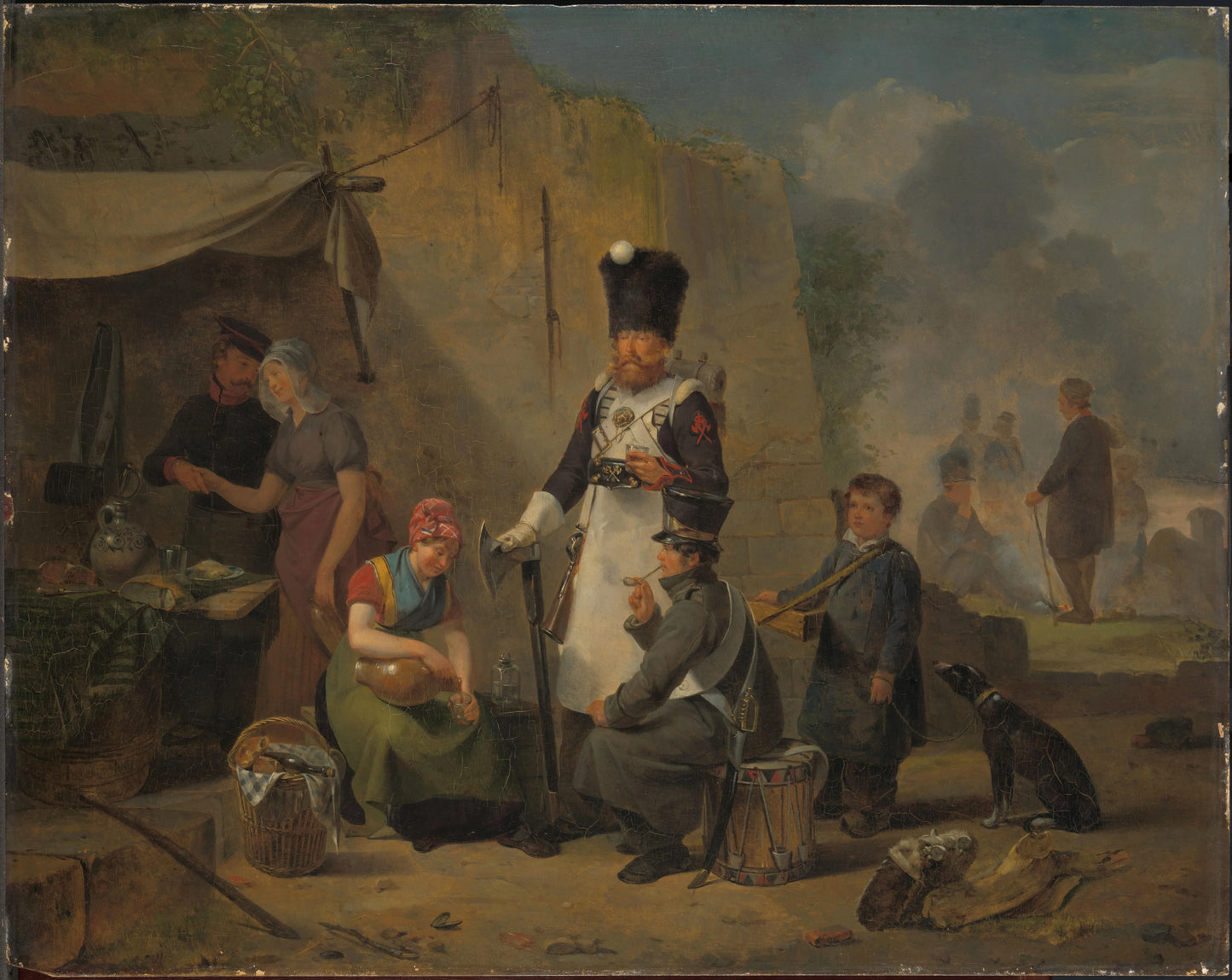 The Camp Follower – Anthonie Constantijn Govaerts Vintage Art Print | Wall Art Poster