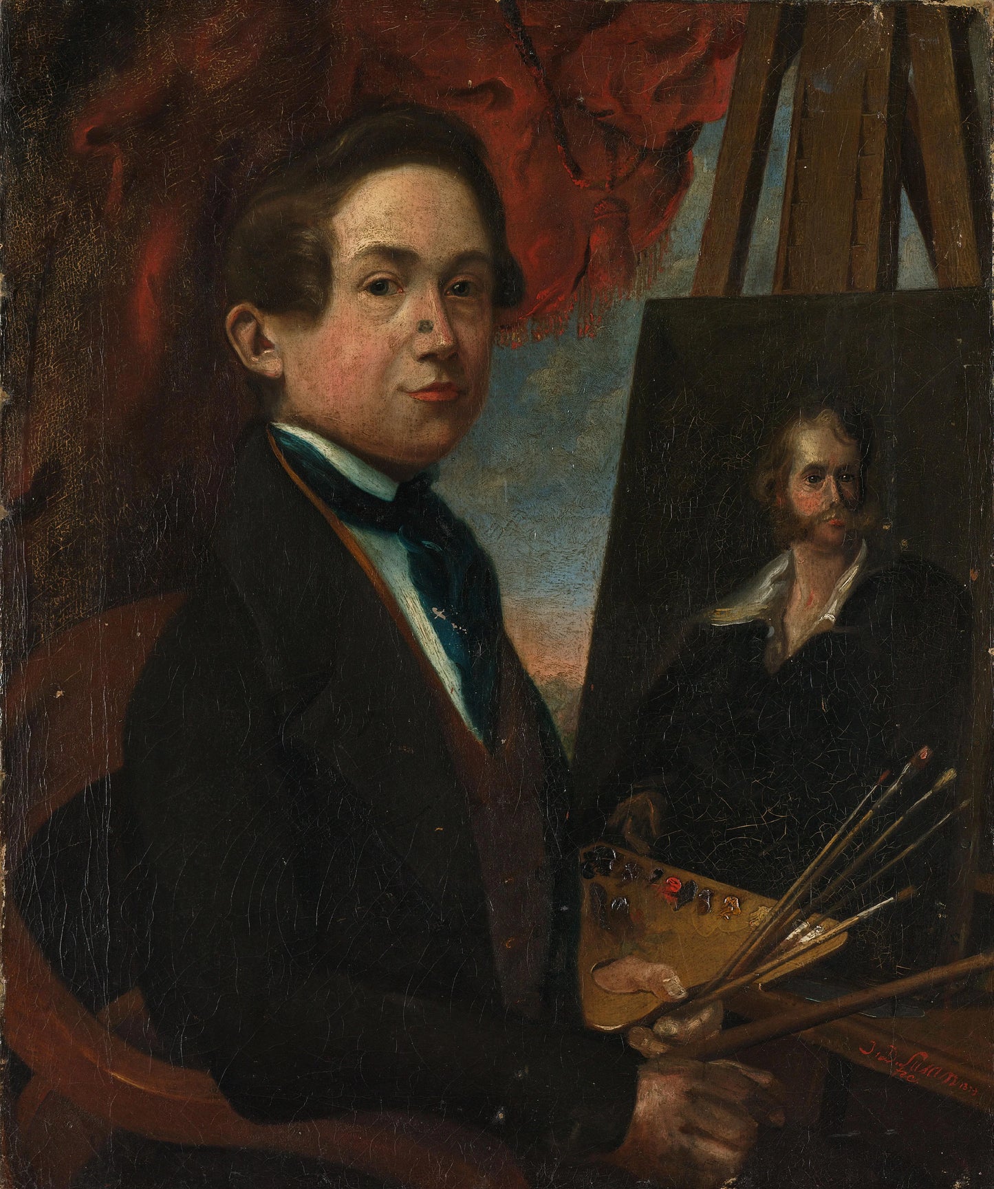 Self Portrait – Johannes Daniël Susan Vintage Self-Portrait Art Print | Wall Art Poster