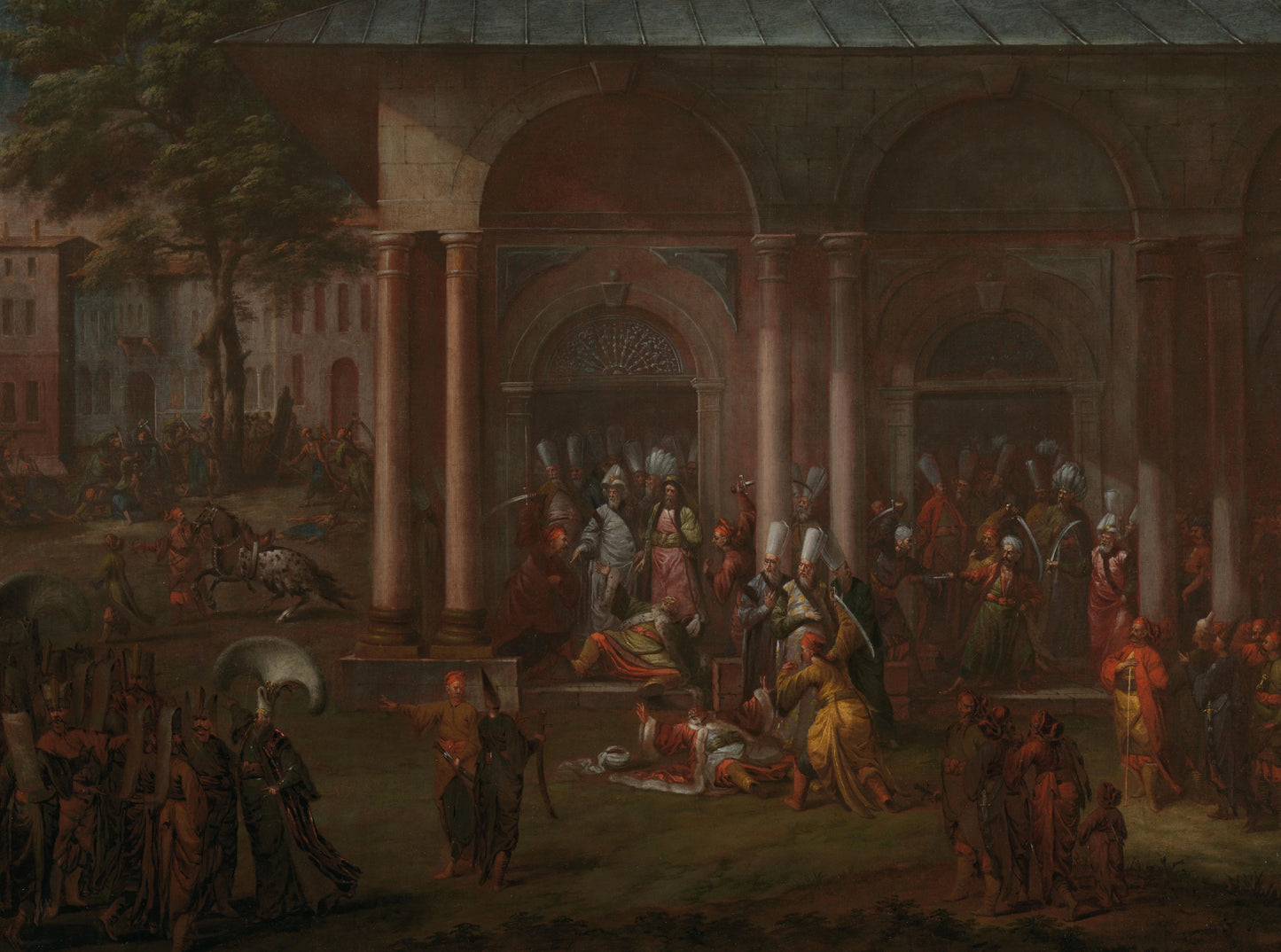 The Murder of Patrona Halil and his Fellow Rebels – Jean Baptiste Vanmour Vintage Art Print | Wall Art Poster