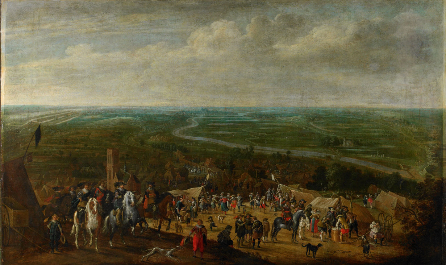 Prince Frederik Hendrik at the Siege of 's-Hertogenbosch, 1629 – Pauwels van Hillegaert Vintage Art Print | Wall Art Poster