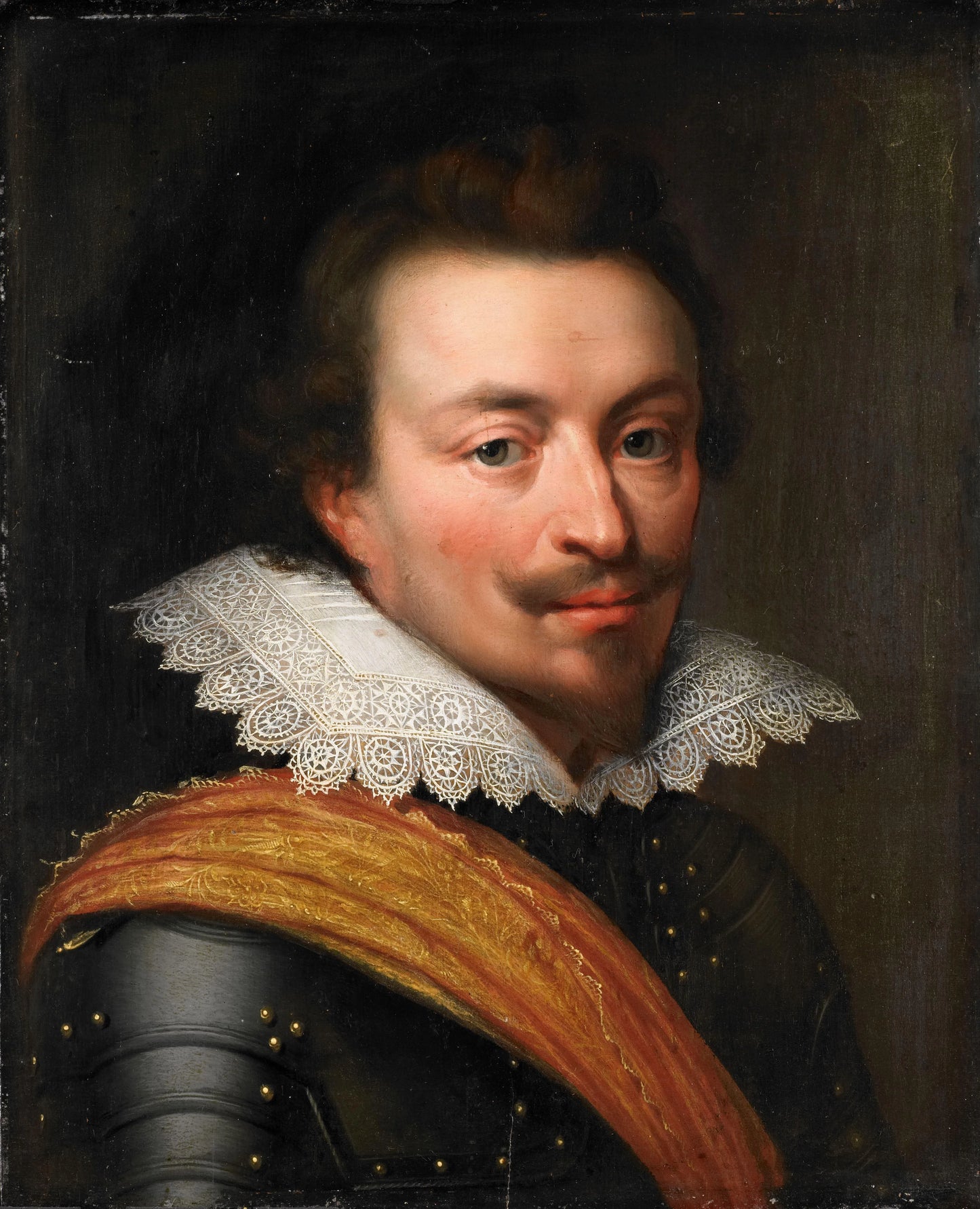 Portrait of Jan the Younger (1583-1638), Count of Nassau-Siegen (Count John VIII of Nassau-Siegen) – workshop of Jan Antonisz van Ravesteyn Vintage Portrait Art Print | Wall Art Poster