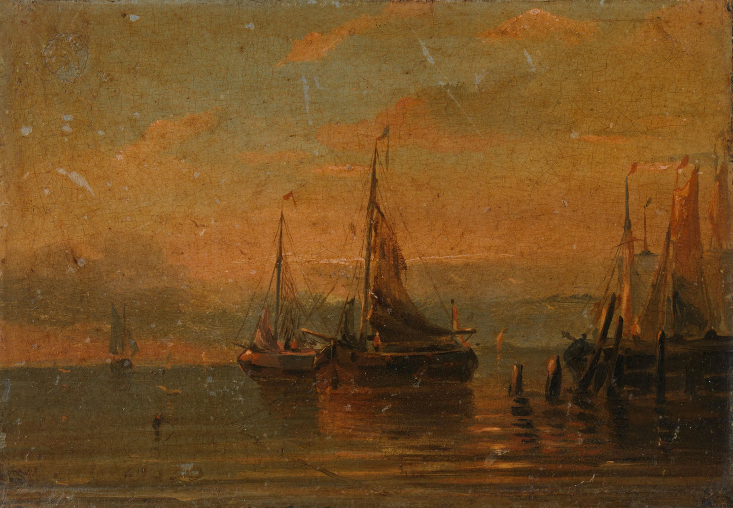Havengezicht – anonymous Vintage Harbour Scene Art Print | Wall Art Poster