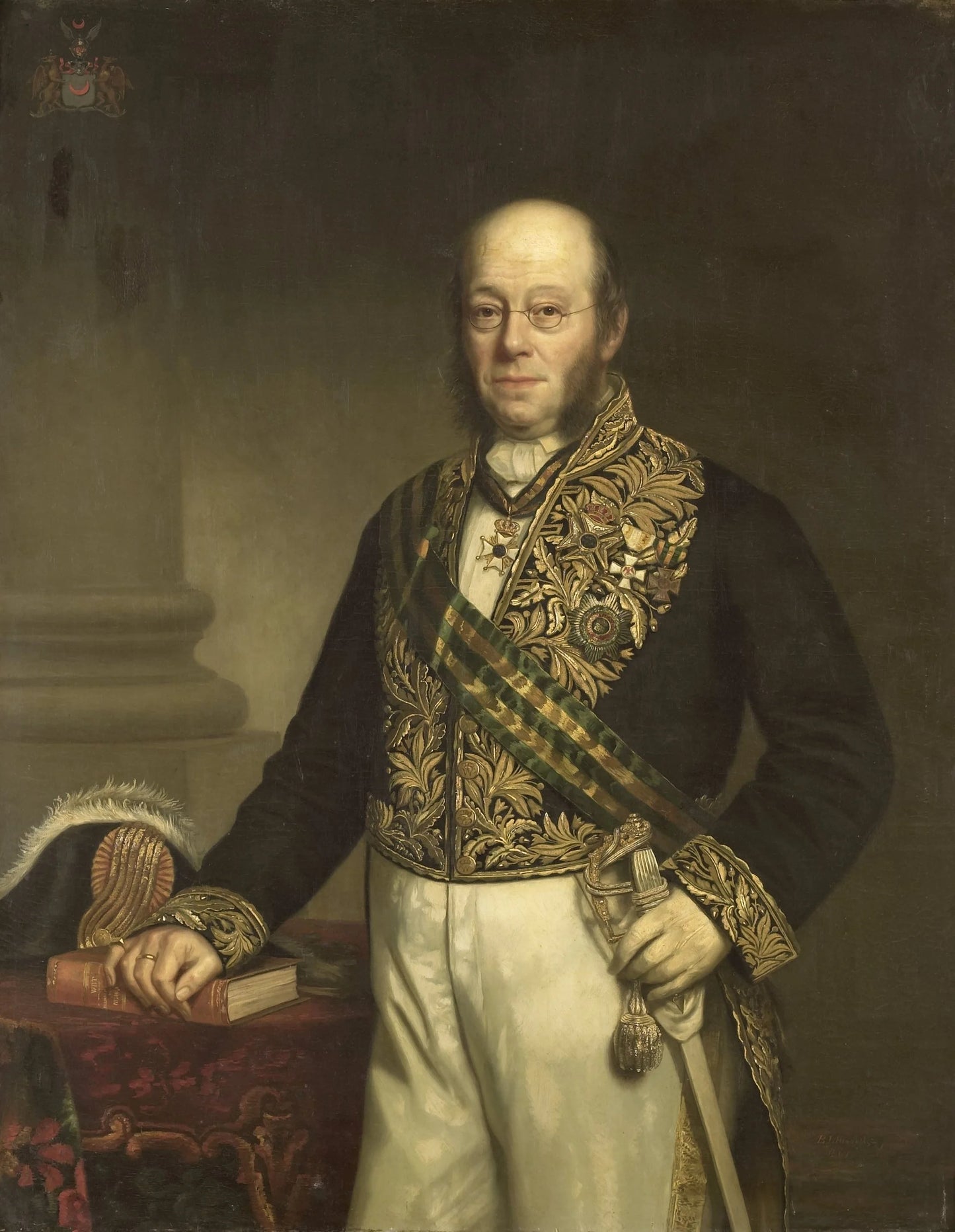 Ludolph Anne Jan Wilt Baron Sloet van de Beele (1806-90). Gouverneur-generaal (1861-66) – Barend Leonardus Hendriks (mentioned on object) Vintage Portrait Art Print | Wall Art Poster