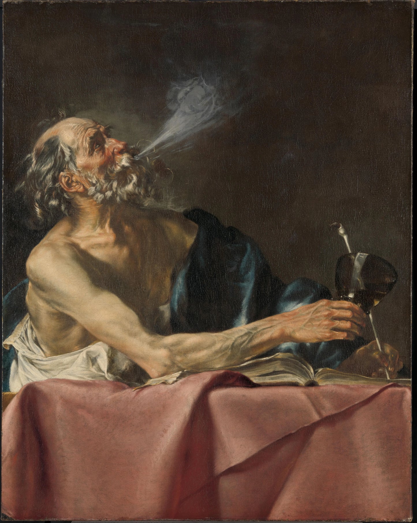 The Smoker Allegory of Transience – Hendrick van Someren Vintage Art Print | Wall Art Poster