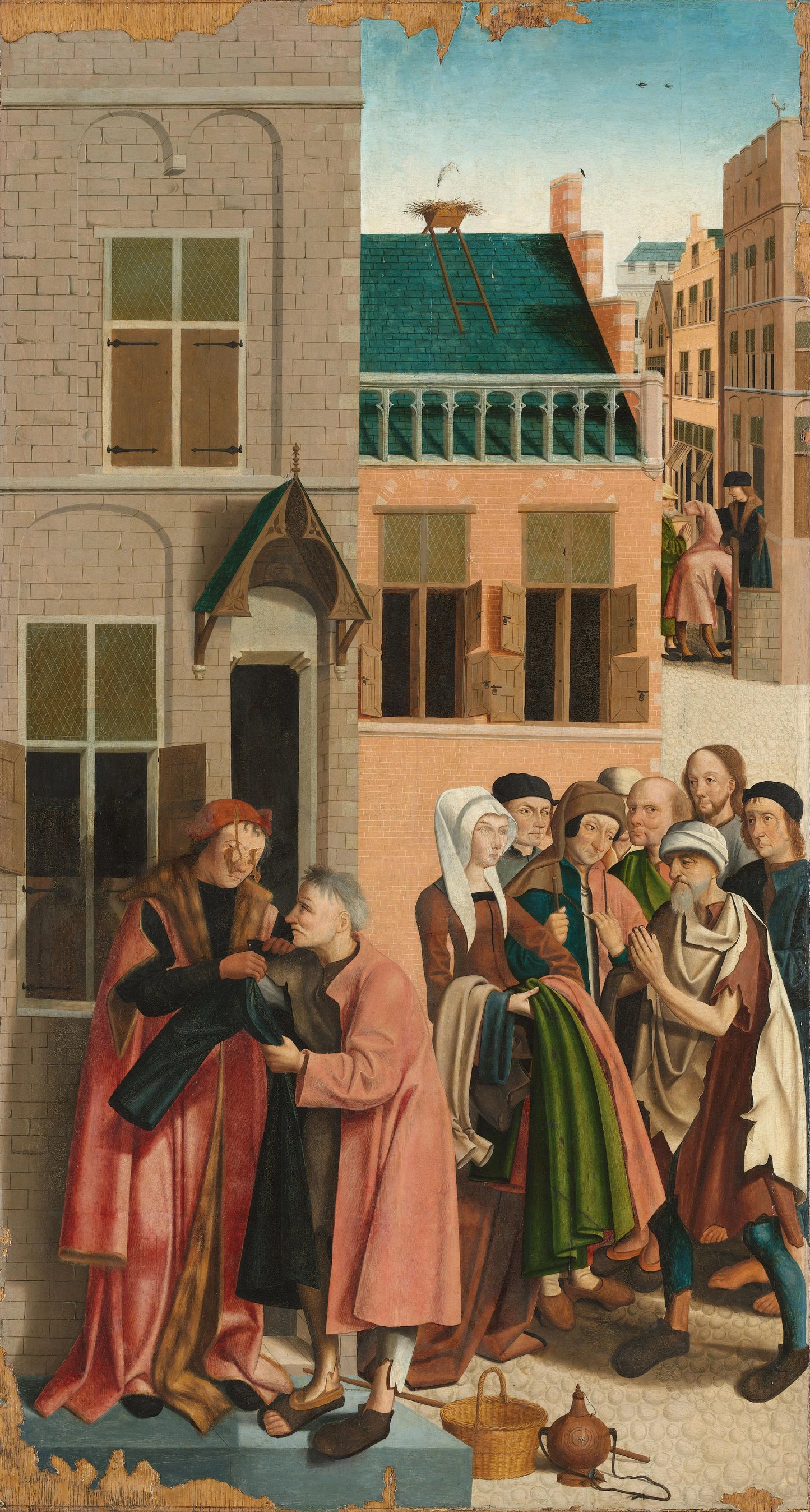 The Seven Works of Mercy – Master of Alkmaar Vintage Cityscape Art Print | Wall Art Poster