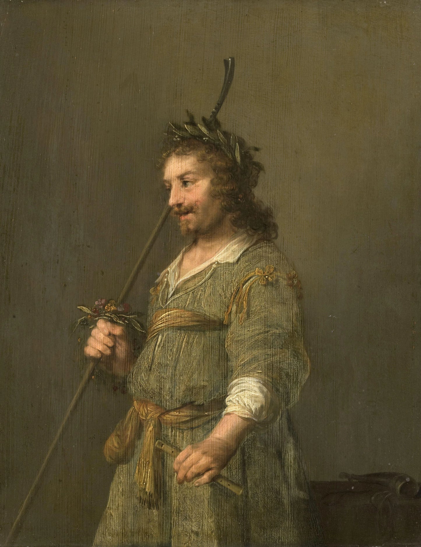 Portrait of a Man Dressed as a Shepherd – Hendrik Gerritsz. Pot (eigenhandig gesigneerd) Vintage Portrait Art Print | Wall Art Poster