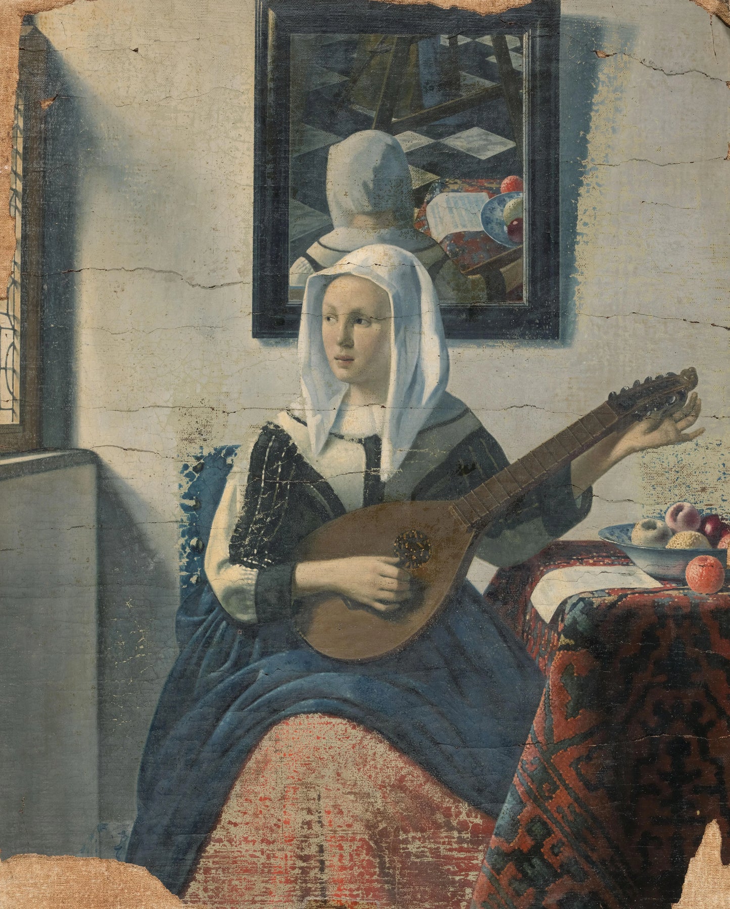 Cisterspelende vrouw – Han van Meegeren Vintage Art Print | Wall Art Poster