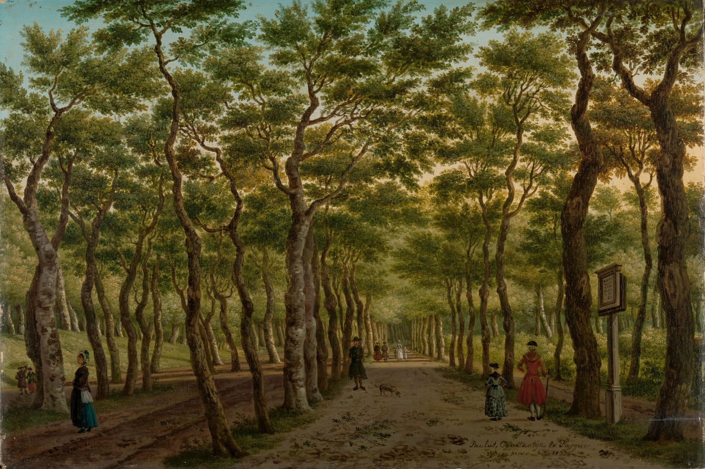 The Scheveningen Woods near The Hague – Paulus Constantijn la Fargue (signed by artist) Vintage Art Print | Wall Art Poster