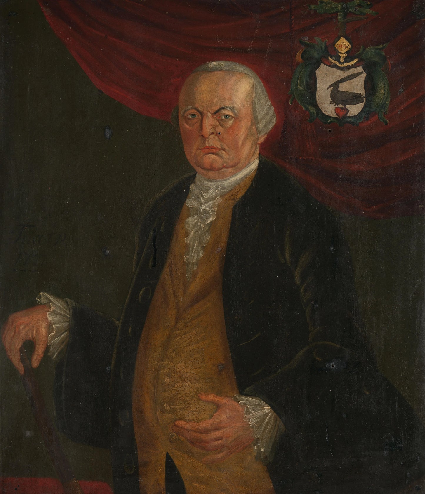 Portrait of Reinier de Klerk, Governor-General of the Dutch East India Company – toegeschreven aan Franciscus Josephus Fricot Vintage Portrait Art Print | Wall Art Poster