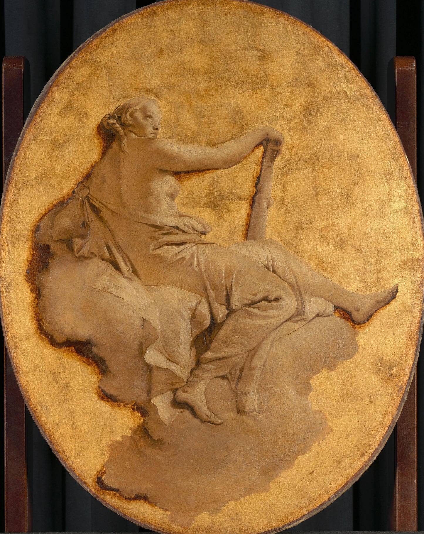 Allegorical Figure of a Woman with a Club (Fortitude?) – Giovanni Battista Tiepolo Vintage Art Print | Wall Art Poster