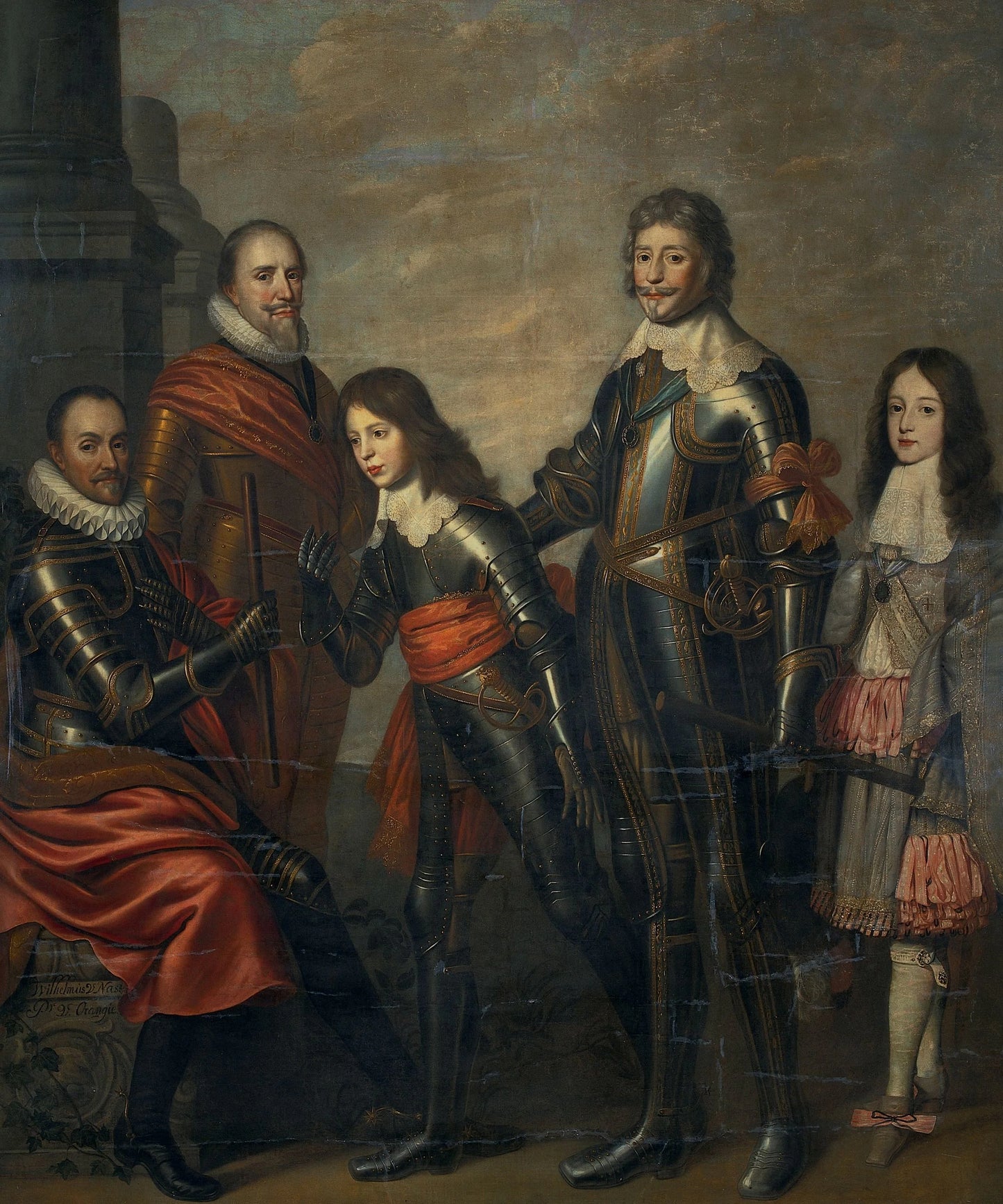 Four Generations of the Princes of Orange: William I, Maurice and Frederick Henry, William II and William III – Pieter Nason Vintage Portrait Art Print | Wall Art Poster
