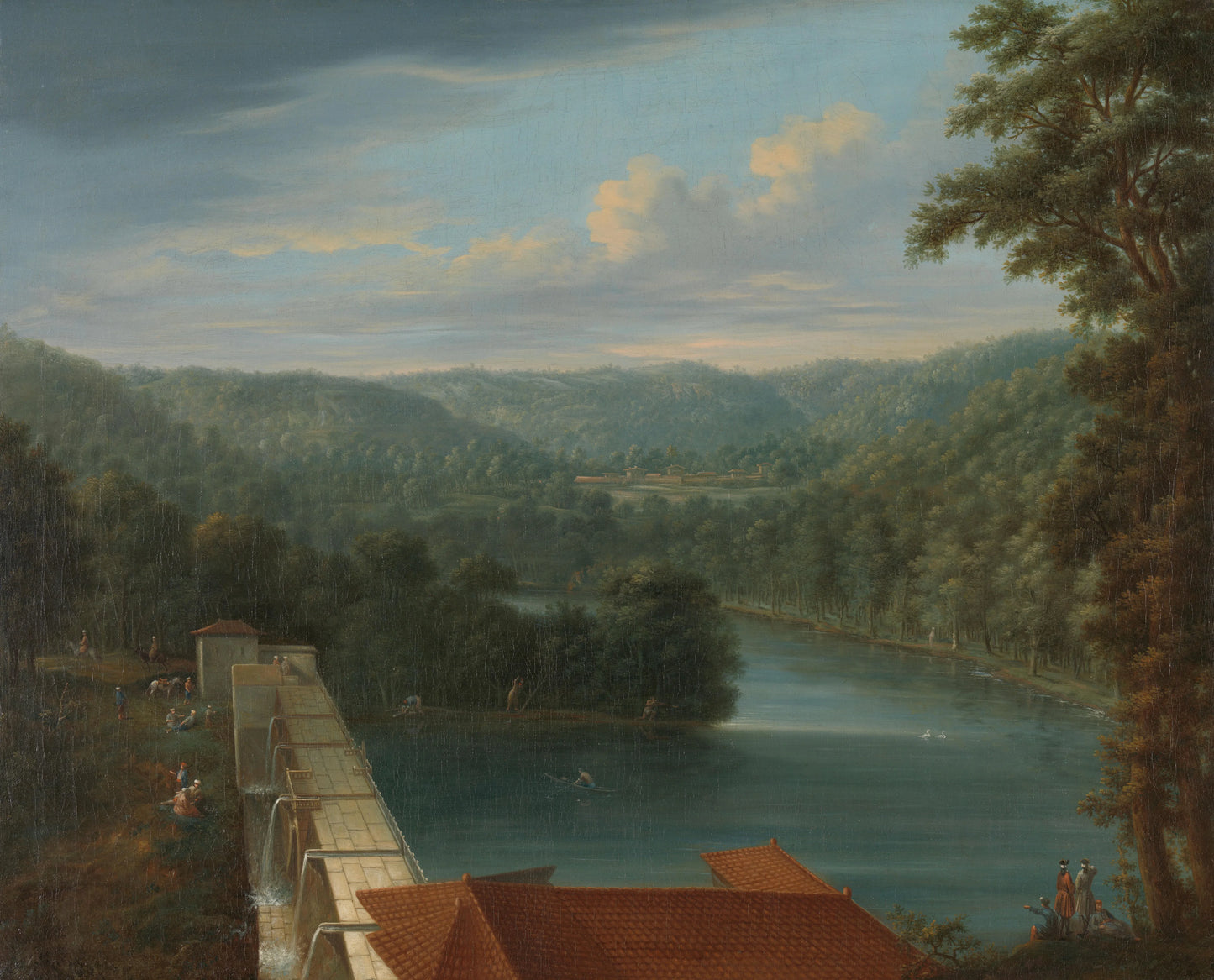 The Water Reservoirs, the so-called Bends, in Belgrade Forest – Johann Christian Vollerdt Vintage Landscape Art Print | Wall Art Poster