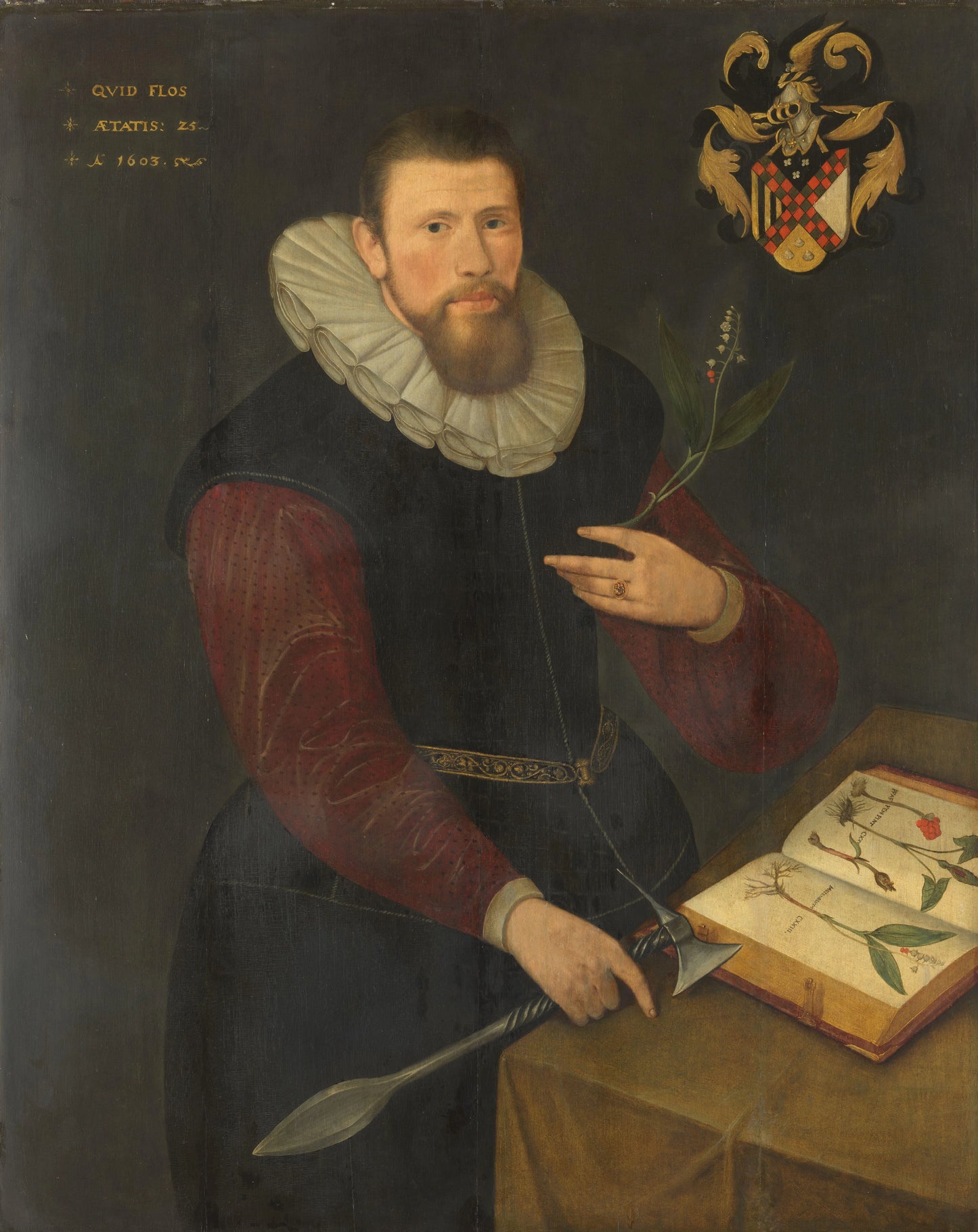 Portrait of a Botanist – anonymous Vintage Portrait Art Print | Wall Art Poster