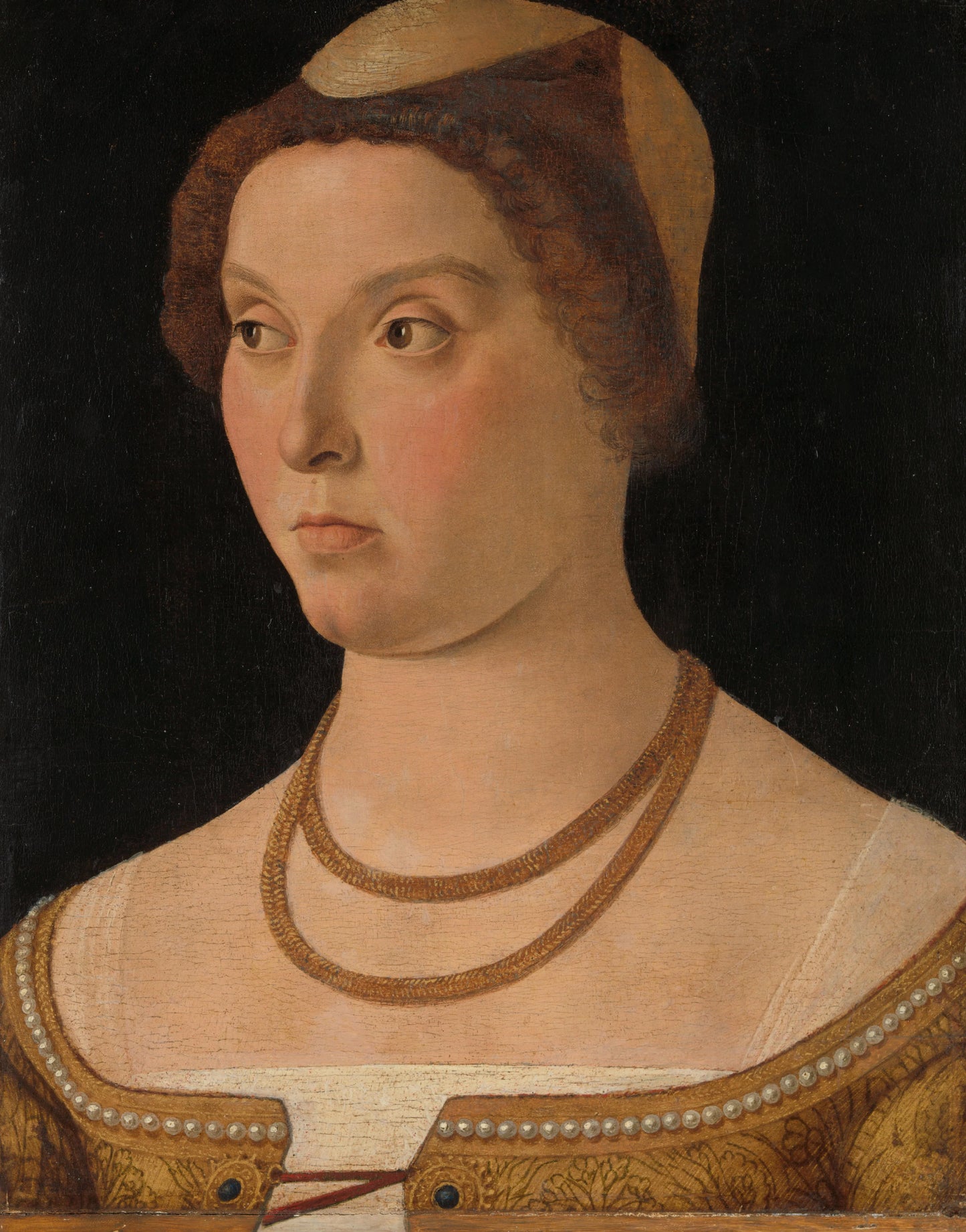 Portrait of a Woman – omgeving van Giovanni Bellini Vintage Portrait Art Print | Wall Art Poster