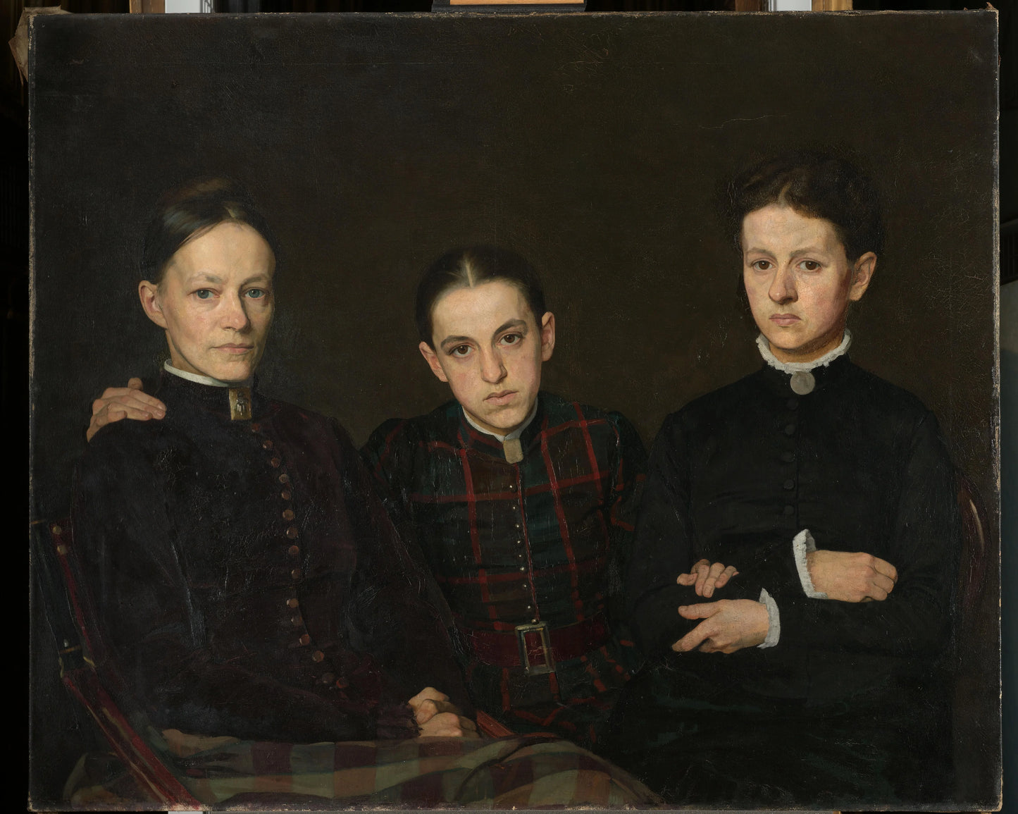 Portrait of Cornelia, Clara and Johanna Veth – Jan Veth Vintage Portrait Art Print | Wall Art Poster