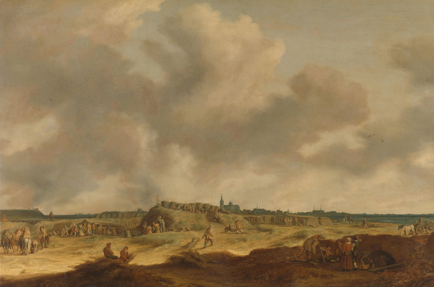 Frederik Hendrik’s Siege of ’s-Hertogenbosch, 1629 – attributed to Pieter de Neyn Vintage Art Print | Wall Art Poster