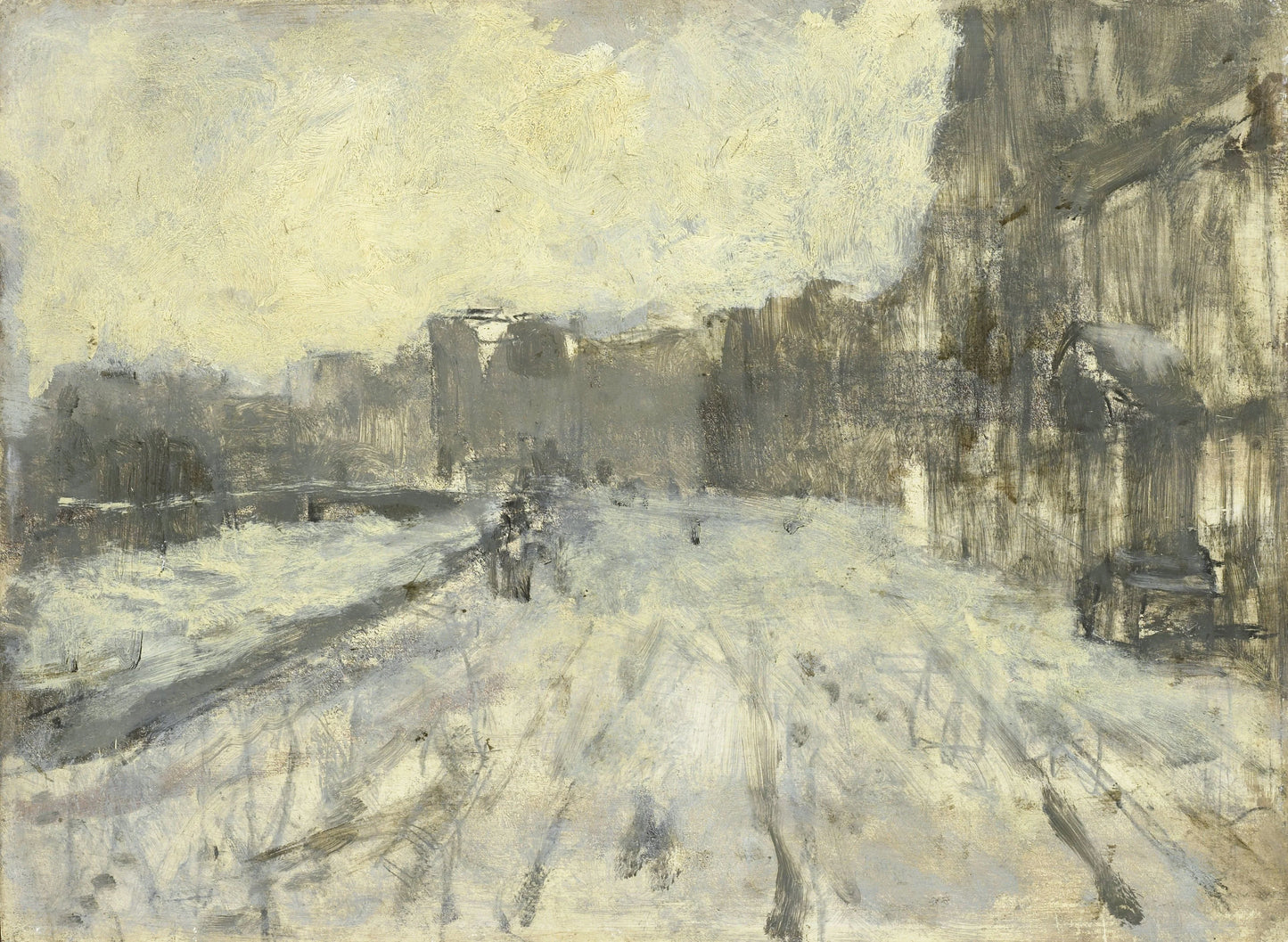 The Rokin, Amsterdam – George Hendrik Breitner Vintage Cityscape Art Print | Wall Art Poster