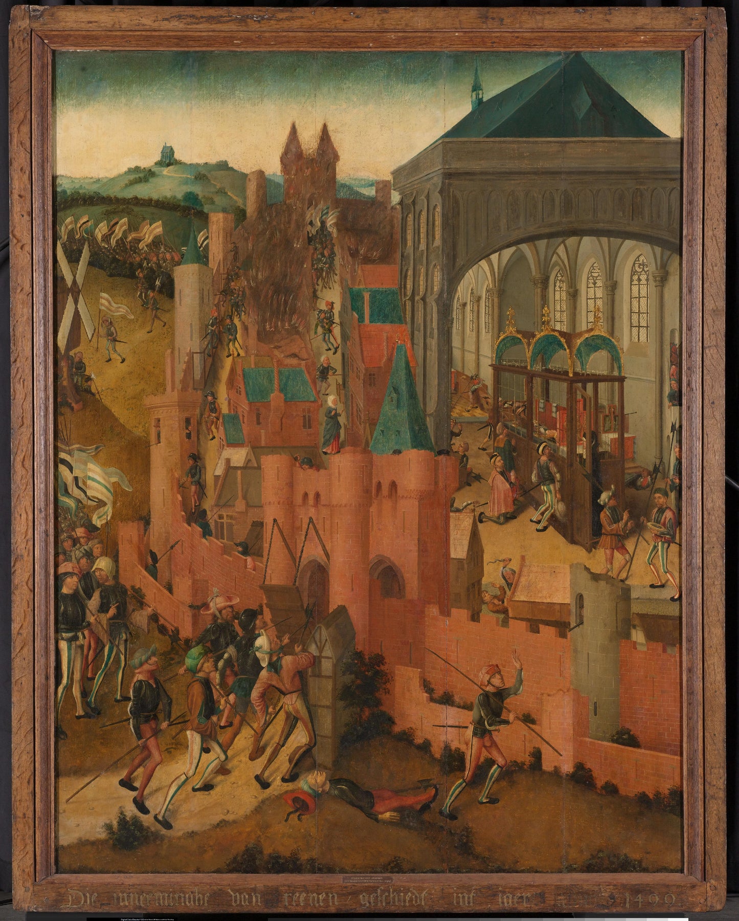 The Siege of Rhenen – Master of Rhenen Vintage Cityscape Art Print | Wall Art Poster
