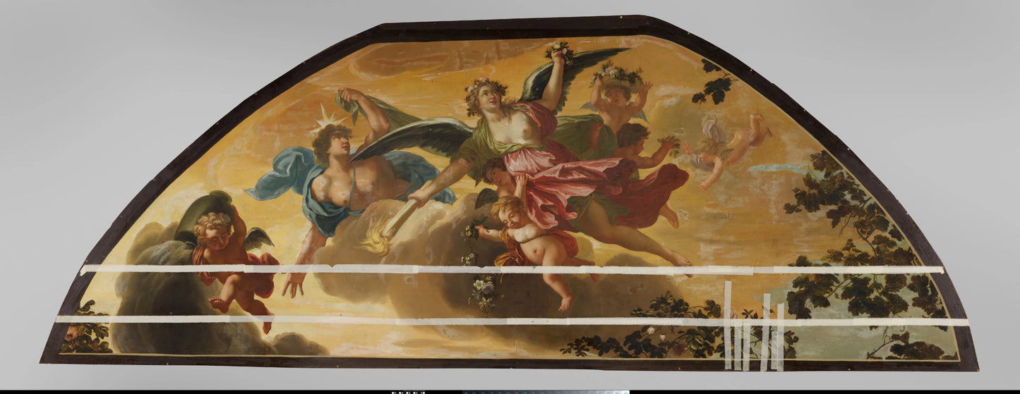 Plafondschildering met allegorische voorstelling van de Avond – Theodoor van der Schuer Vintage Art Print | Wall Art Poster