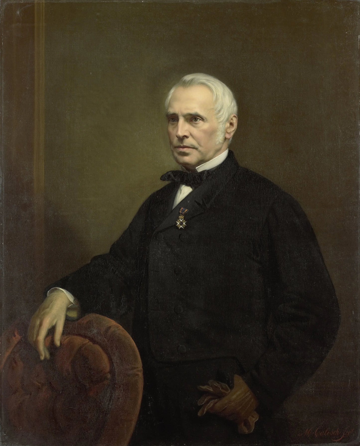 Cornelis Outshoorn (1810-75). Engineer and Architect – Moritz Calisch Vintage Self-Portrait Art Print | Wall Art Poster