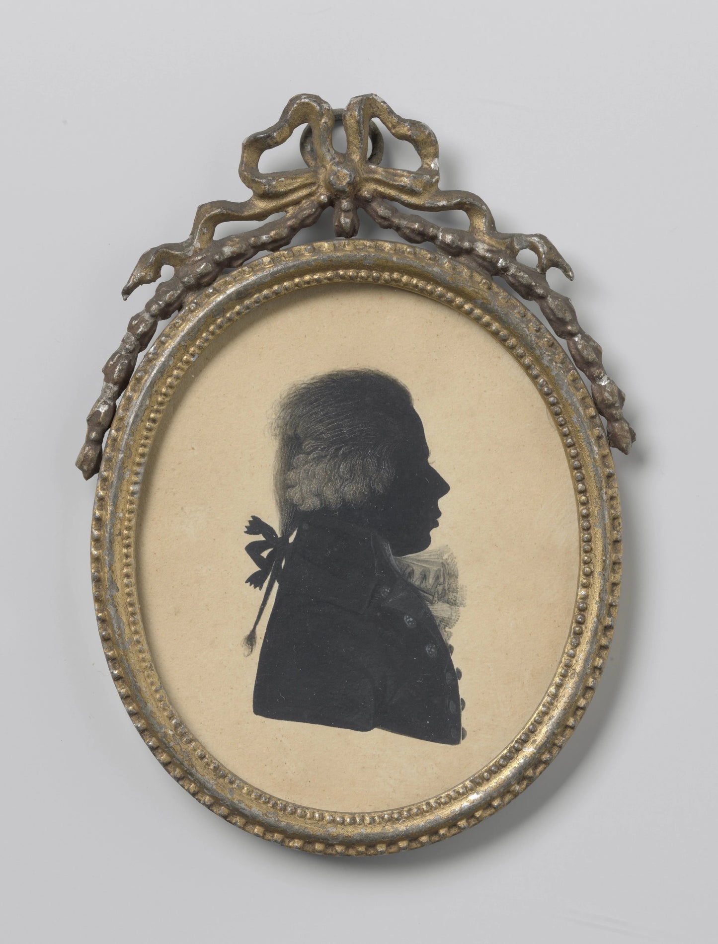 Silhouet portret van een man – Simon Schaasberg Vintage Art Print | Wall Art Poster