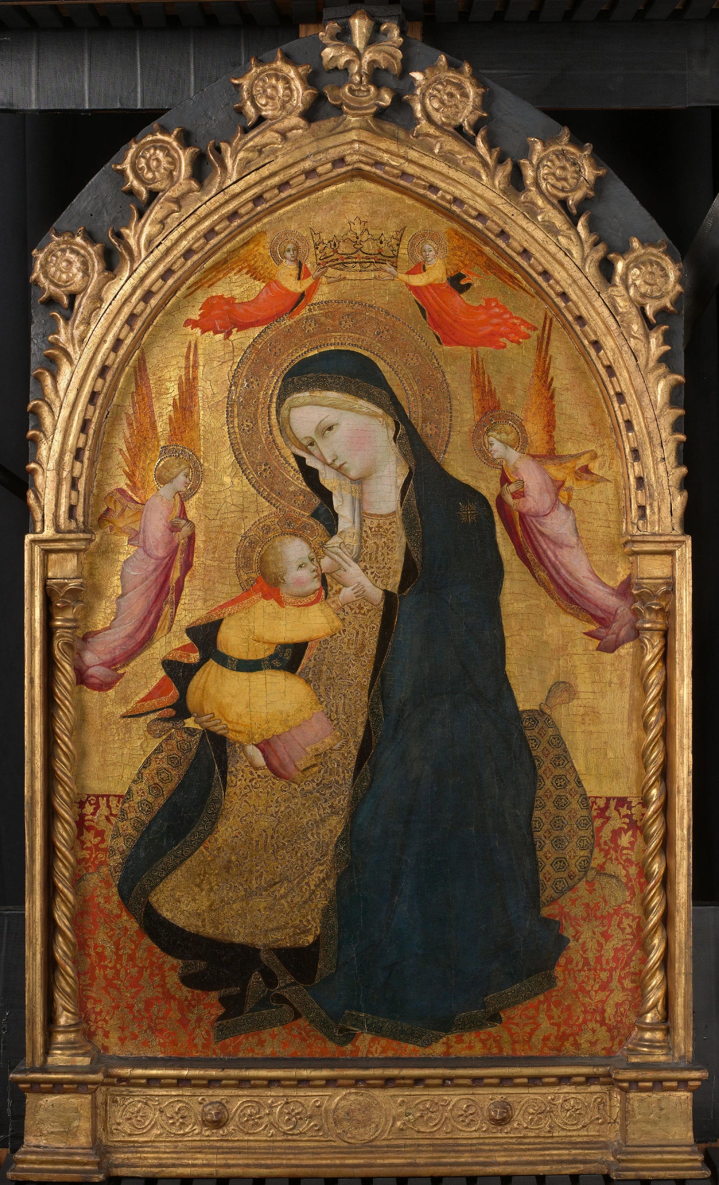 Madonna of Humility (Madonna dell'Umiltà) – omgeving van Agnolo Gaddi Vintage Art Print | Wall Art Poster