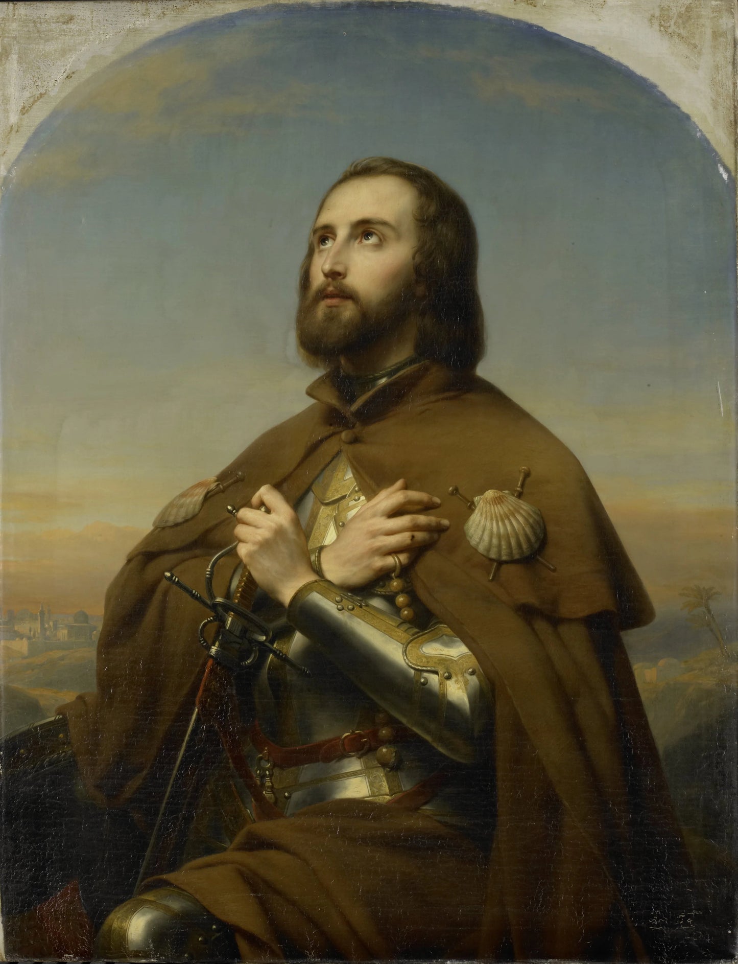 Eberhard (1445-96), Duke of Würtemberg, as a Pilgrim in the Holy Land – Nicaise De Keyser Vintage Art Print | Wall Art Poster