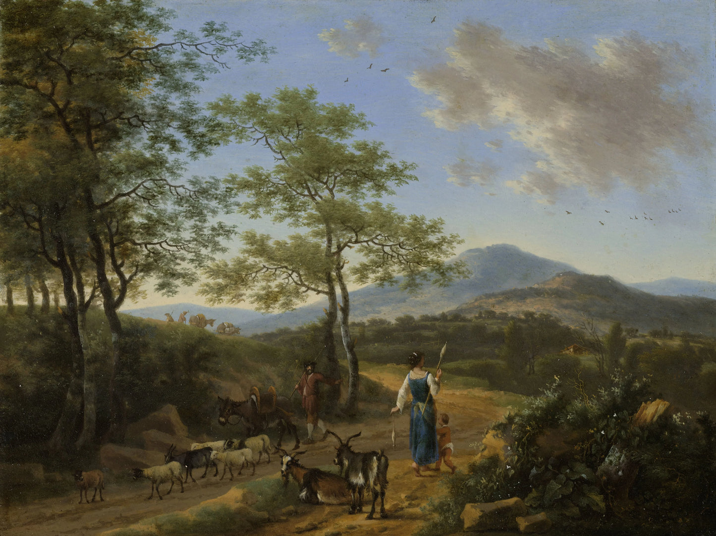 Italian Landscape with Herdsmen – Willem de Heusch Vintage Landscape Art Print | Wall Art Poster