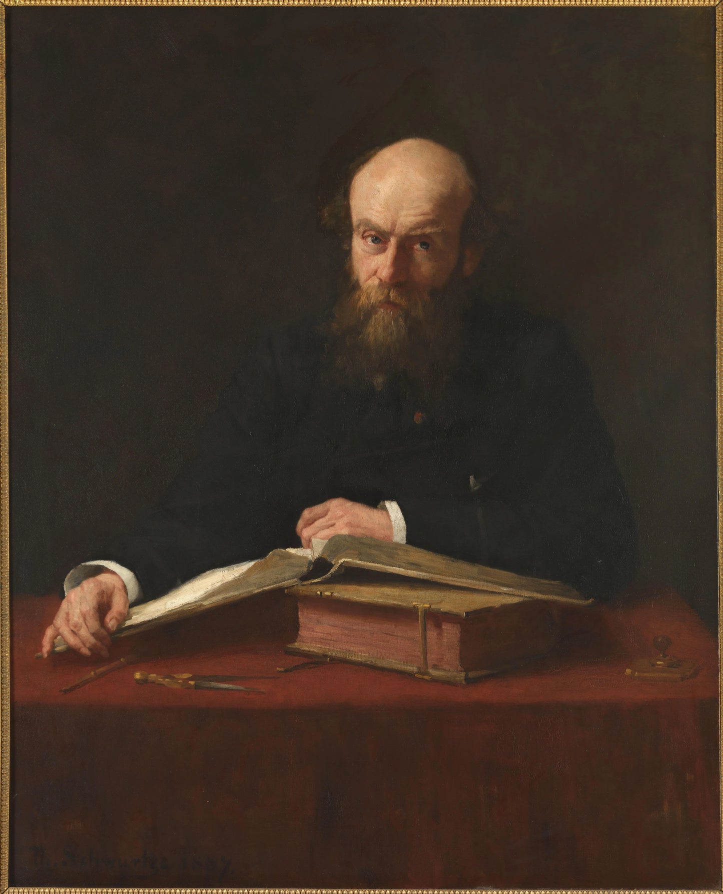Portret van Dr. P.J.H. Cuypers (1827-1921) – Thérèse Schwartze Vintage Self-Portrait Art Print | Wall Art Poster