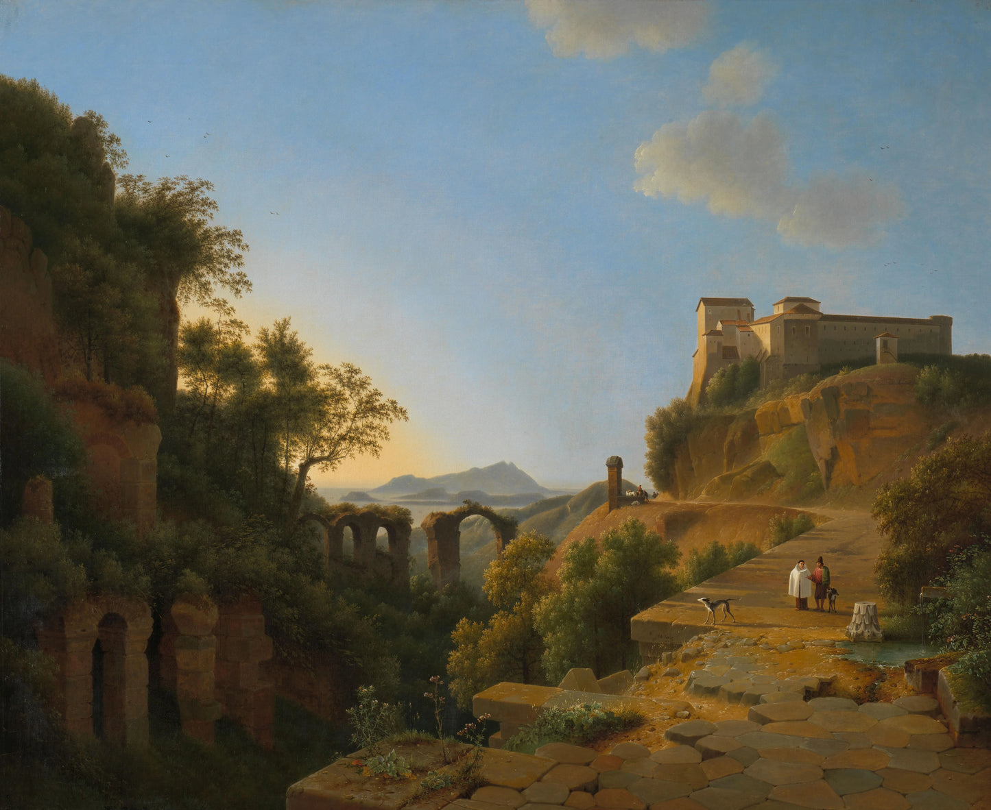 The Gulf of Naples with the Island of Ischia in the Distance – Josephus Augustus Knip Vintage Landscape Art Print | Wall Art Poster