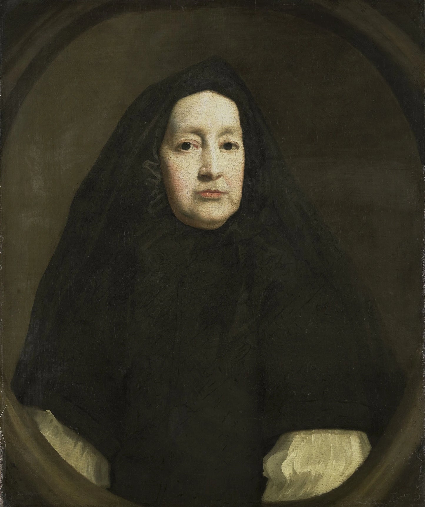 Portrait of Katharine Elliot (died 1688), Dresser of Duchess Anne of York and First Woman of the Bedchamber of Queen Mary of Modena, the first and second Wives of James II of England, respectively – copy after John Riley Vintage Portrait Art Print | Wall