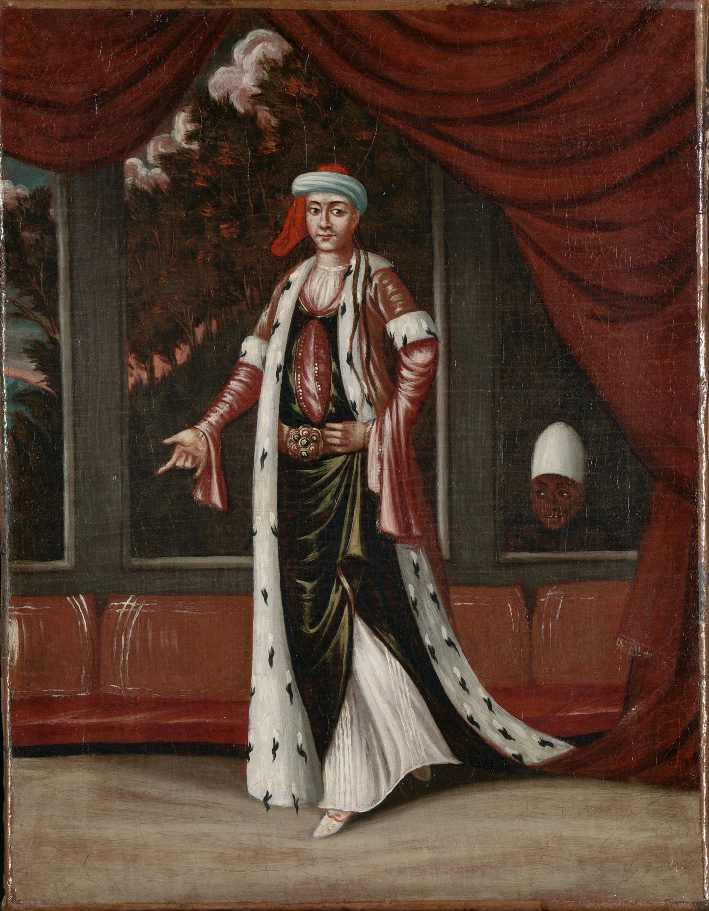 The Sultana-Mother – atelier van Jean Baptiste Vanmour Vintage Art Print | Wall Art Poster