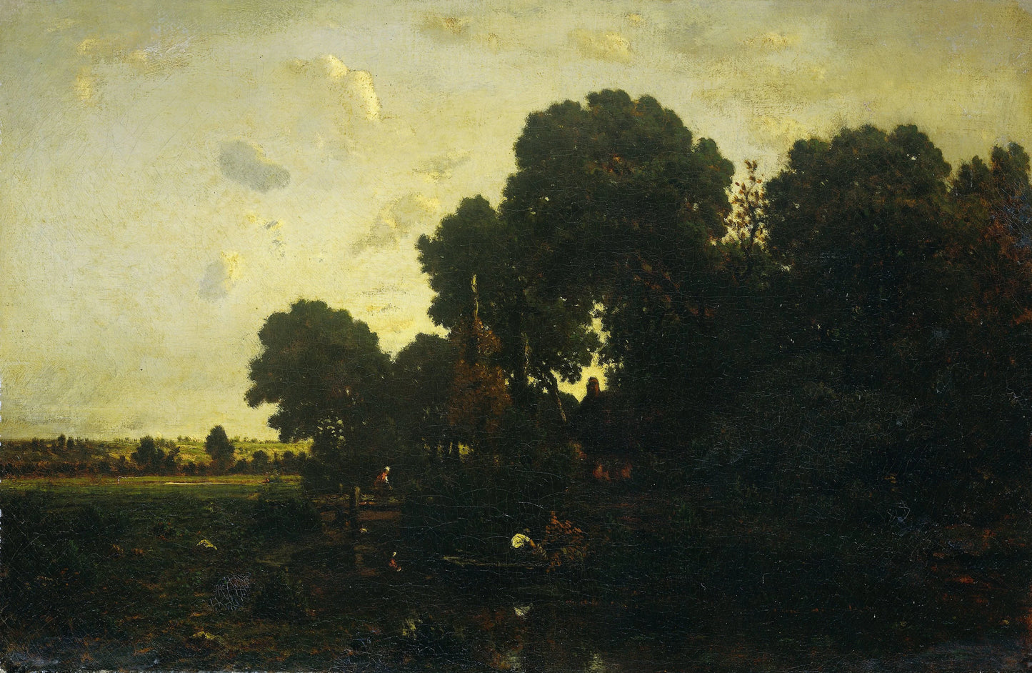 Avondschemering – Théodore Rousseau Vintage Landscape Art Print | Wall Art Poster