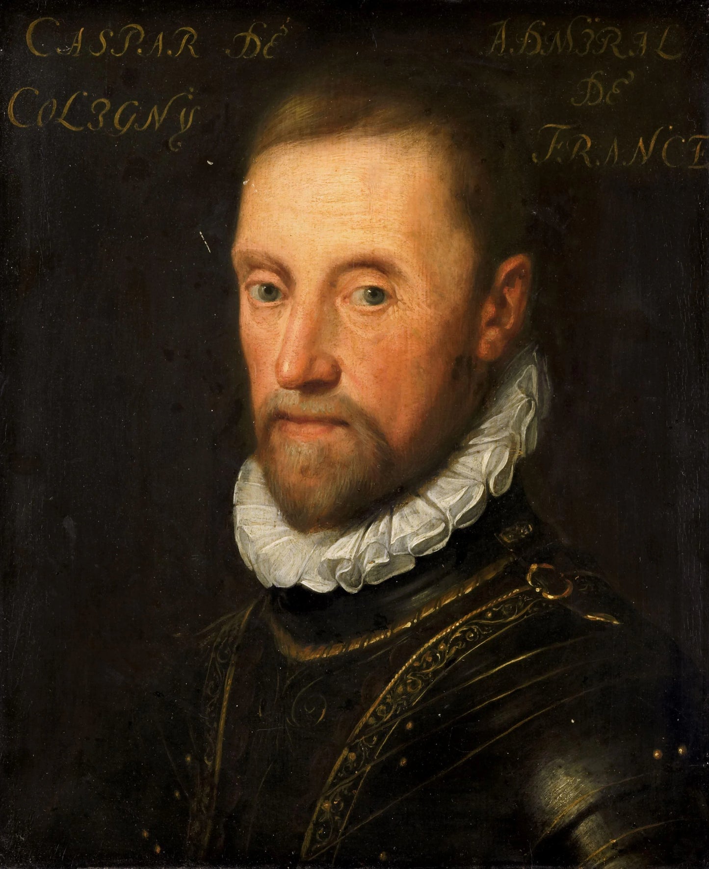 Portrait of Gaspard de Coligny (1517-72) – atelier van Jan Antonisz. van Ravesteyn Vintage Portrait Art Print | Wall Art Poster