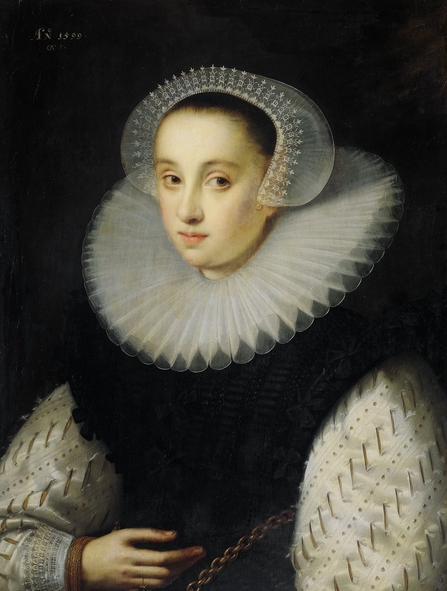 Hortensia del Prado (d 1627) – Gortzius Geldorp (mentioned on object) Vintage Portrait Art Print | Wall Art Poster