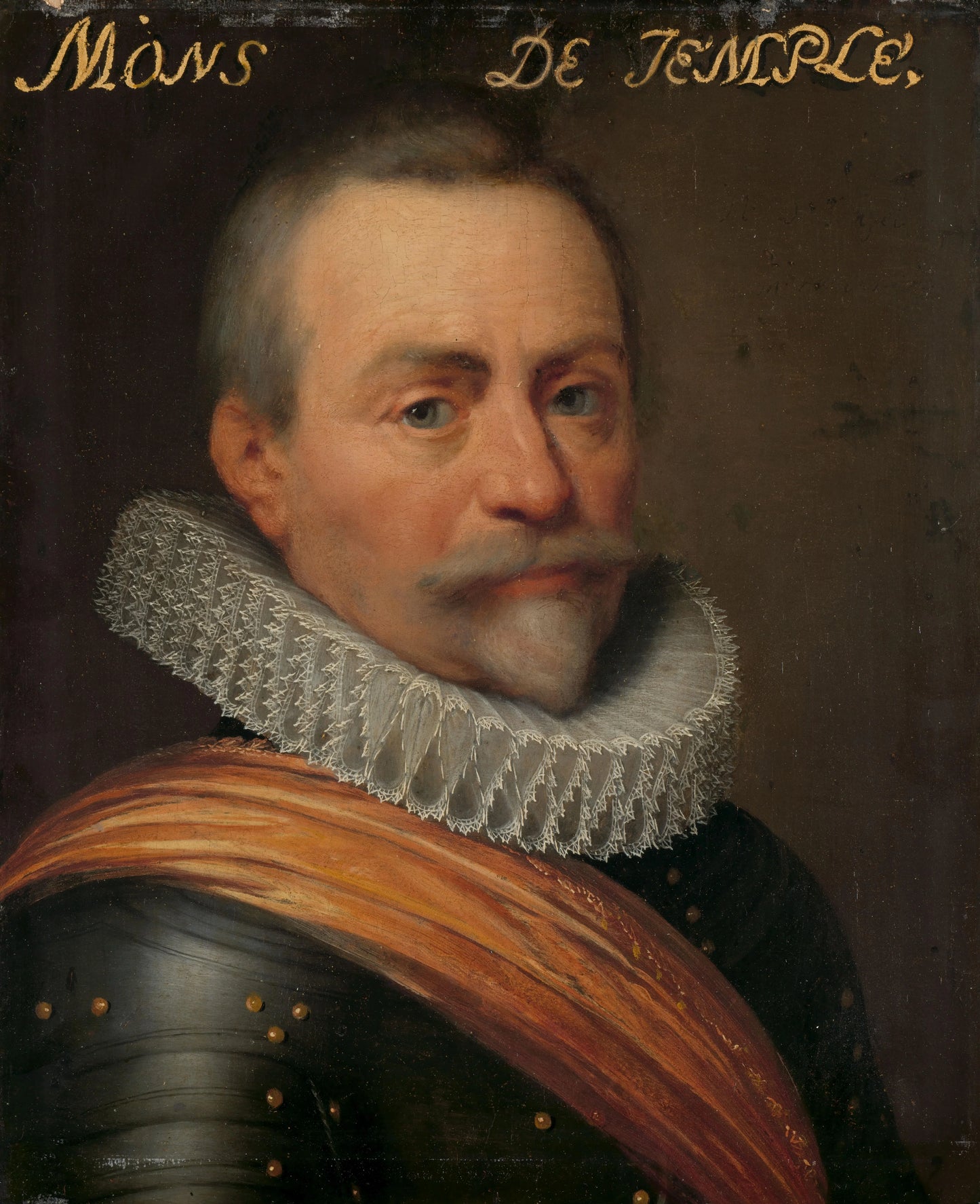 Portrait of Olivier van den Tempel (1540-1603), Lord of Corbeecke – workshop of Jan Antonisz van Ravesteyn Vintage Portrait Art Print | Wall Art Poster