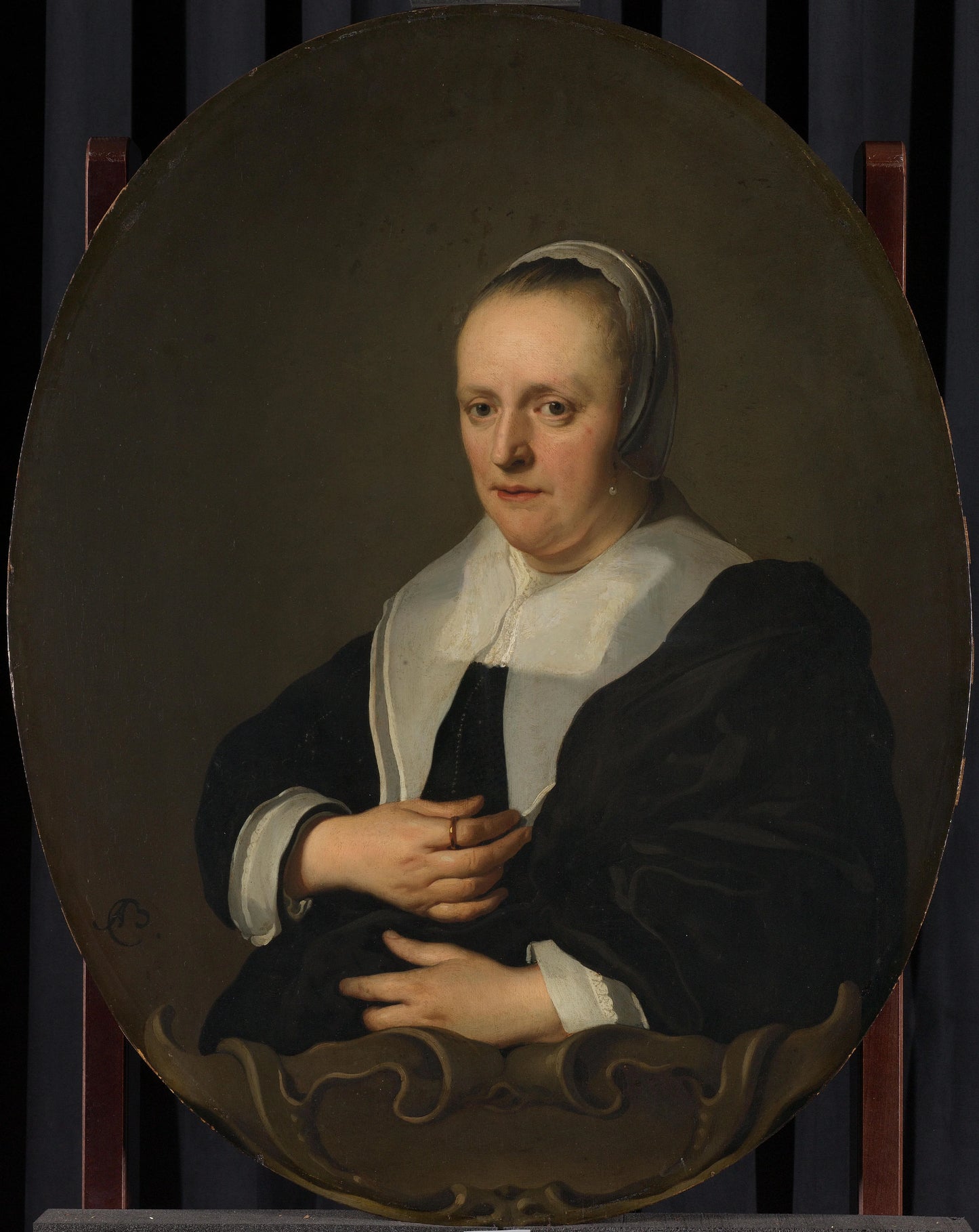 Portrait of Sara de Bie – Jacob Adriaensz Backer (signed by artist) Vintage Portrait Art Print | Wall Art Poster