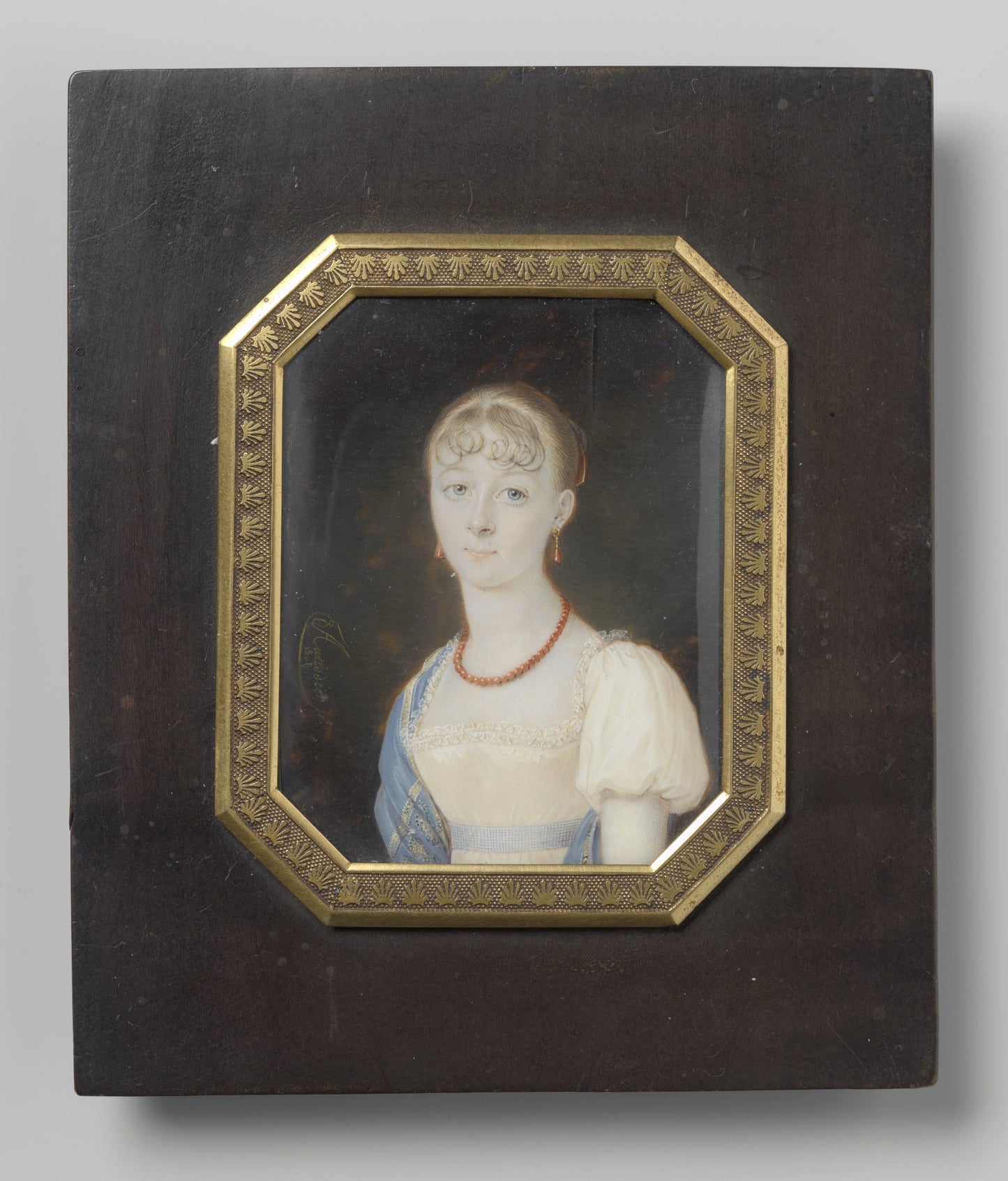 Portret of jonkvrouw Johanna Cornelia Mollerus (1792-1844) – Louis-Marie Autissier Vintage Art Print | Wall Art Poster