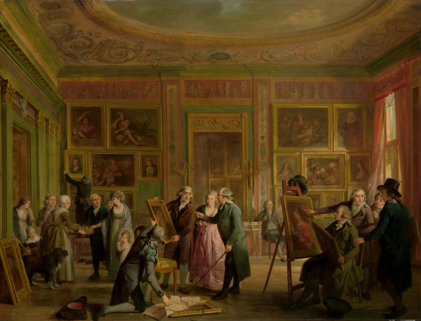 The Art Gallery of Josephus Augustinus Brentano – Adriaan de Lelie Vintage Art Print | Wall Art Poster