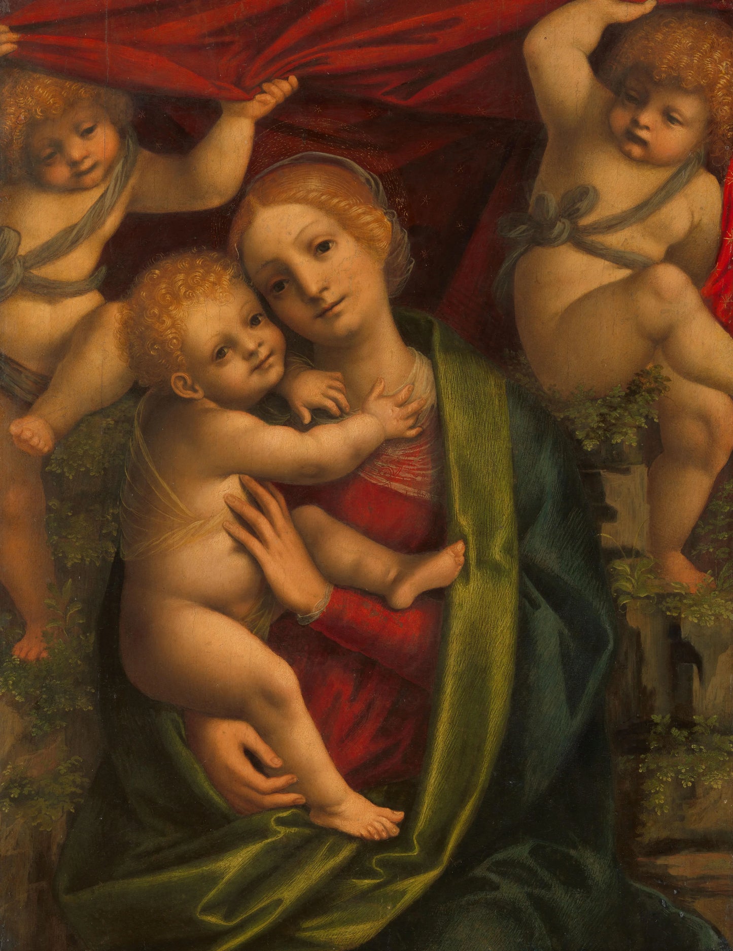 Madonna and Child – atelier van Gaudenzio Ferrari Vintage Art Print | Wall Art Poster