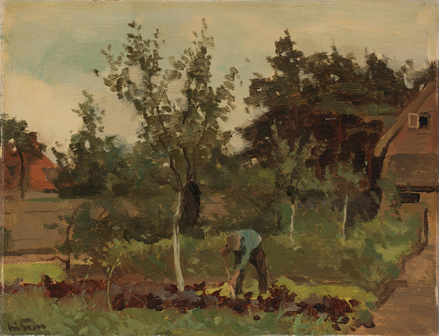 Moestuin – Willem Witsen Vintage Landscape Art Print | Wall Art Poster
