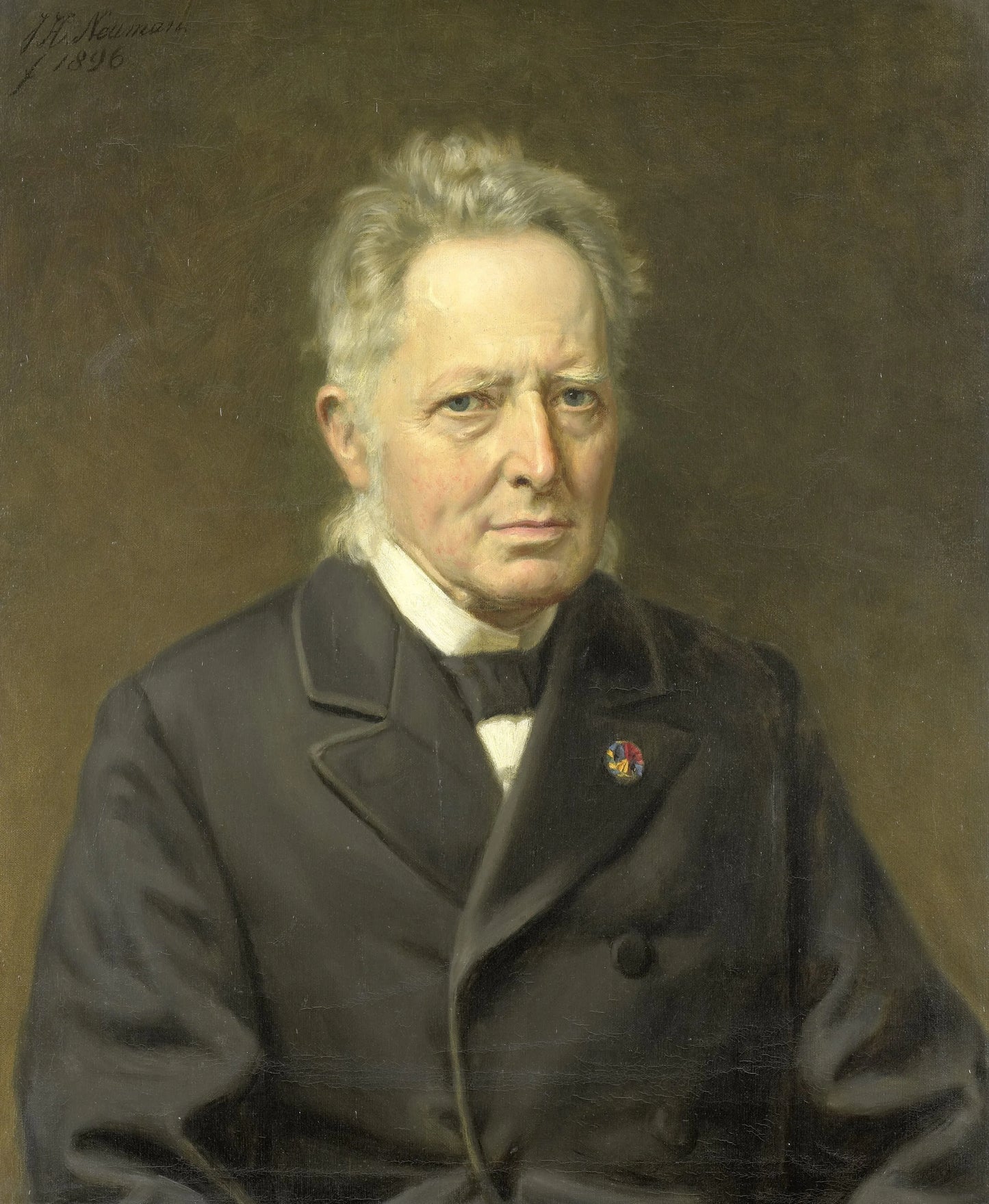 Portrait of Jan Heemskerk Azn (1818-1897) – Johan Heinrich Neuman (mentioned on object) Vintage Portrait Art Print | Wall Art Poster