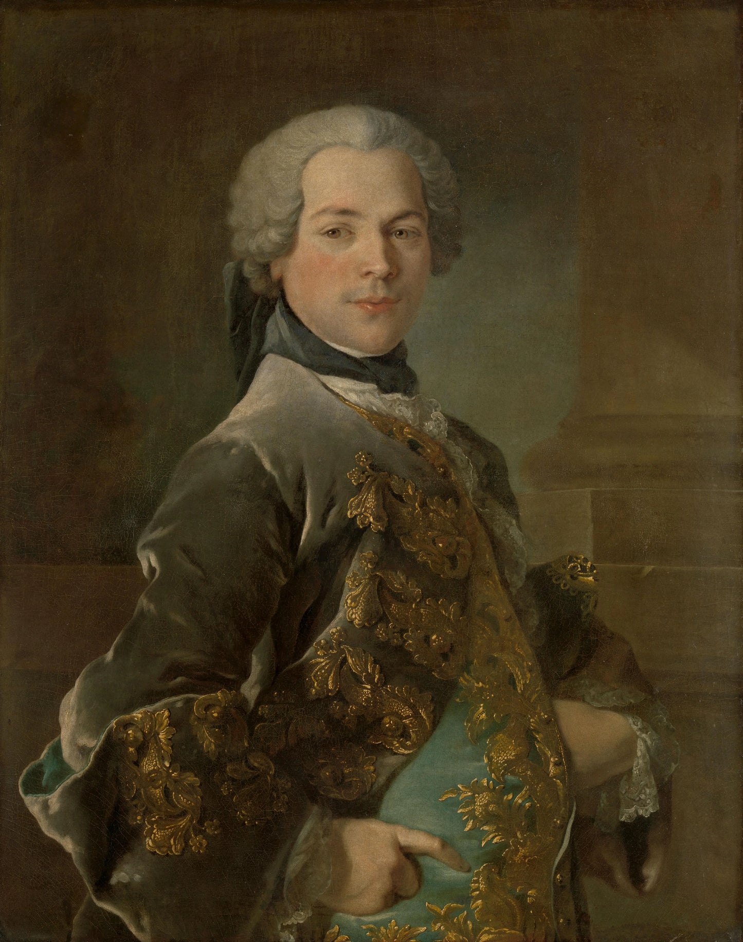 Portrait of Isaac van Rijneveld – Louis Tocqué Vintage Portrait Art Print | Wall Art Poster