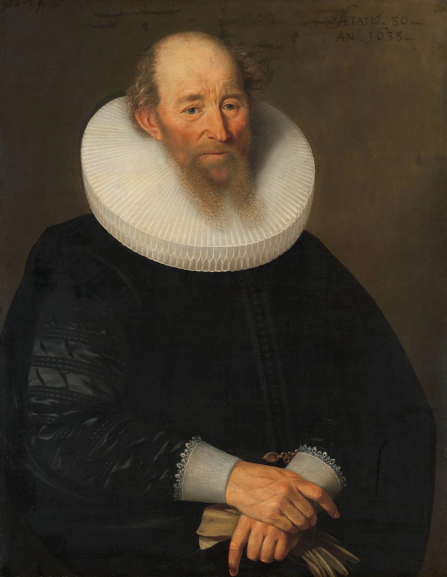 Portrait of an Old Man – Samuel Hofmann (mentioned on object) Vintage Portrait Art Print | Wall Art Poster