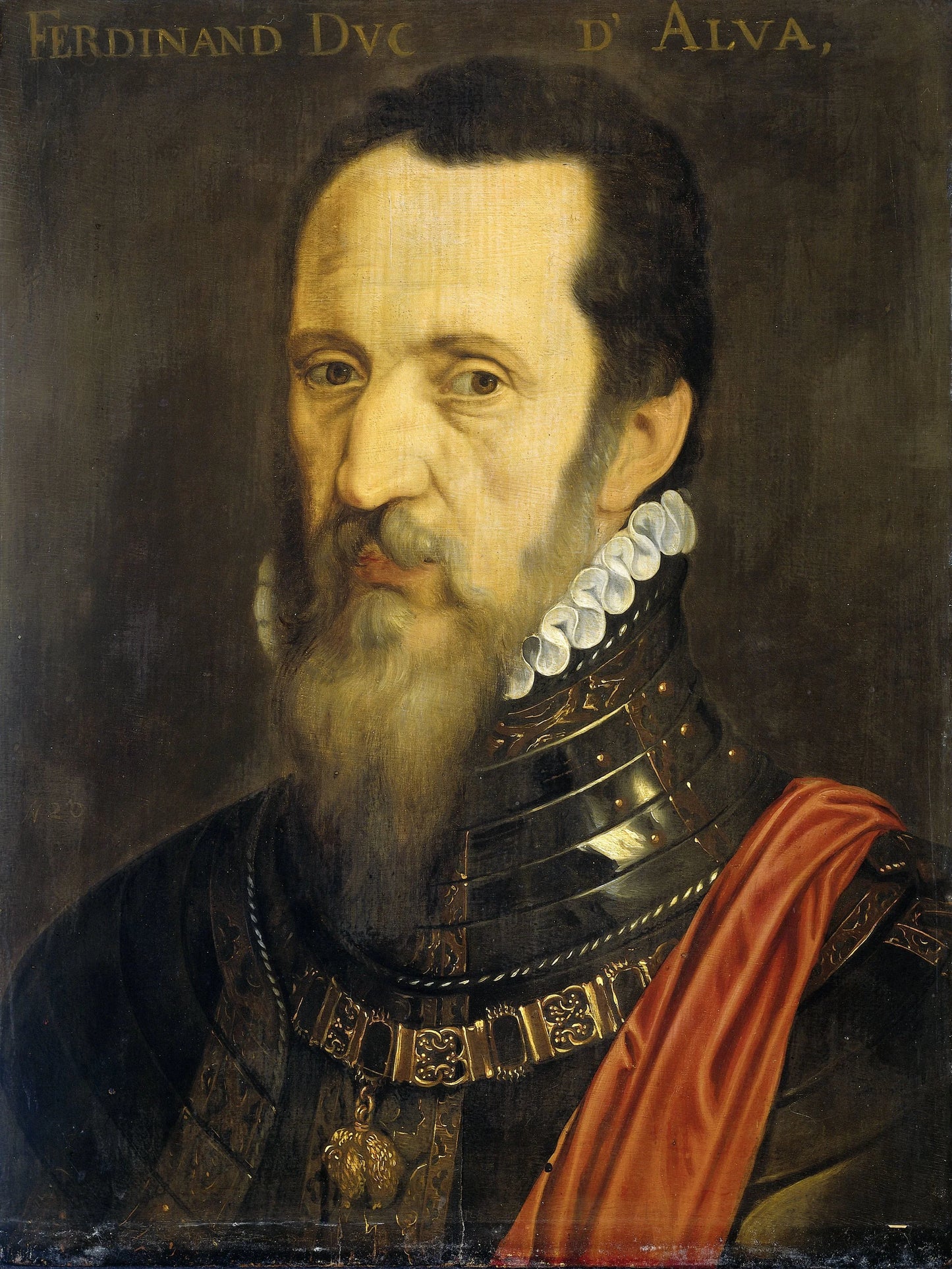 Portrait of Fernando Alvarez de Toledo, Duke of Alba – kopie naar Willem Key Vintage Portrait Art Print | Wall Art Poster