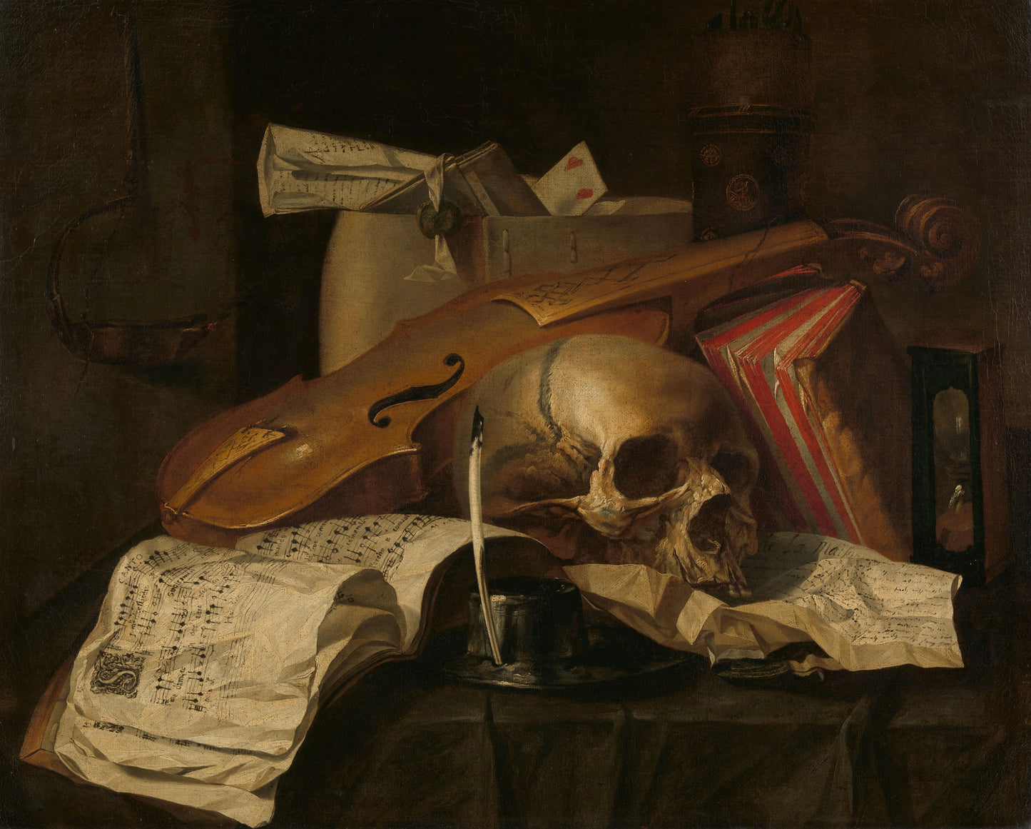 Vanitas still life – N.L. Peschier Vintage Still Life Art Print | Wall Art Poster