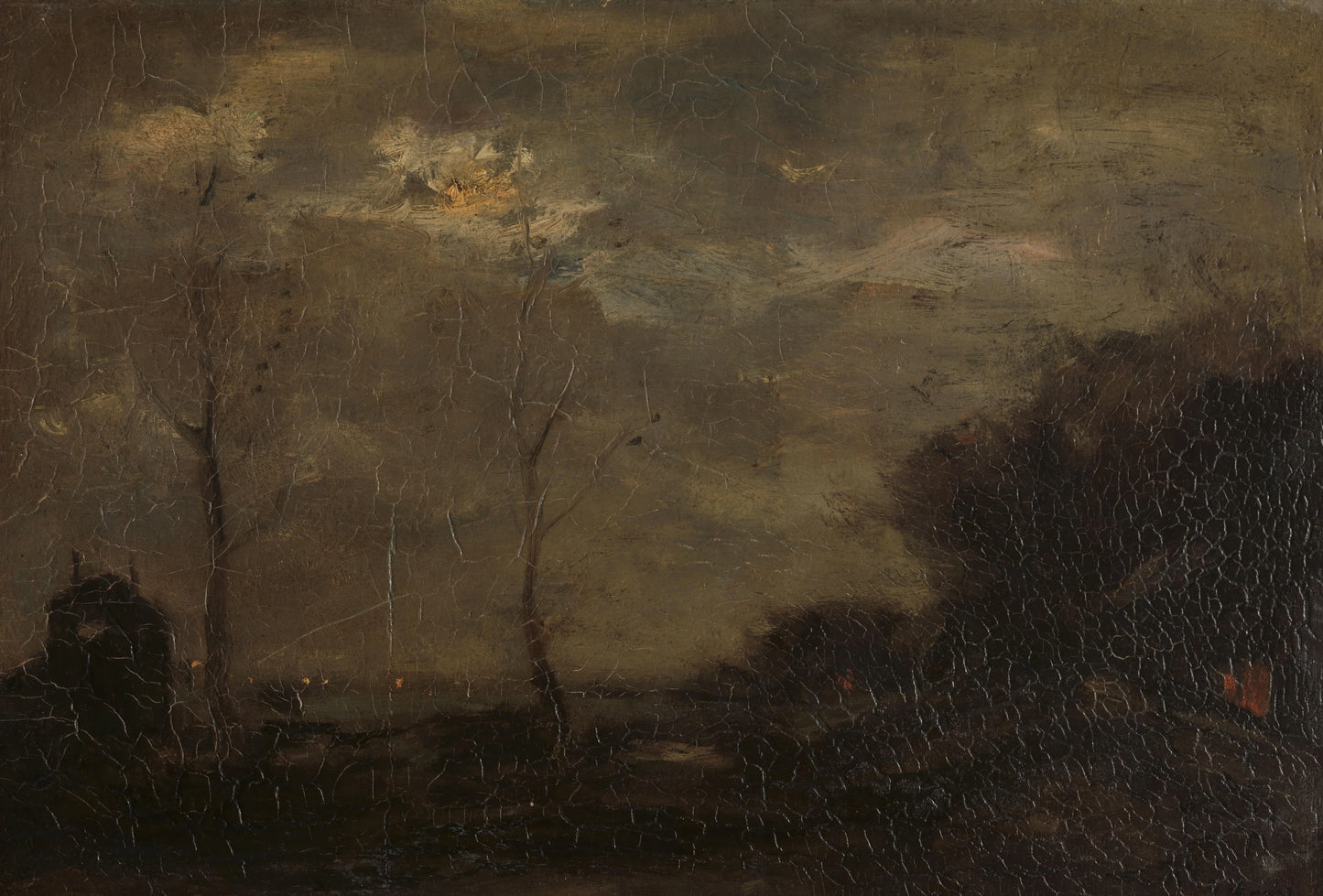 Vaart bij maanlicht – Jacob Maris Vintage Landscape Art Print | Wall Art Poster