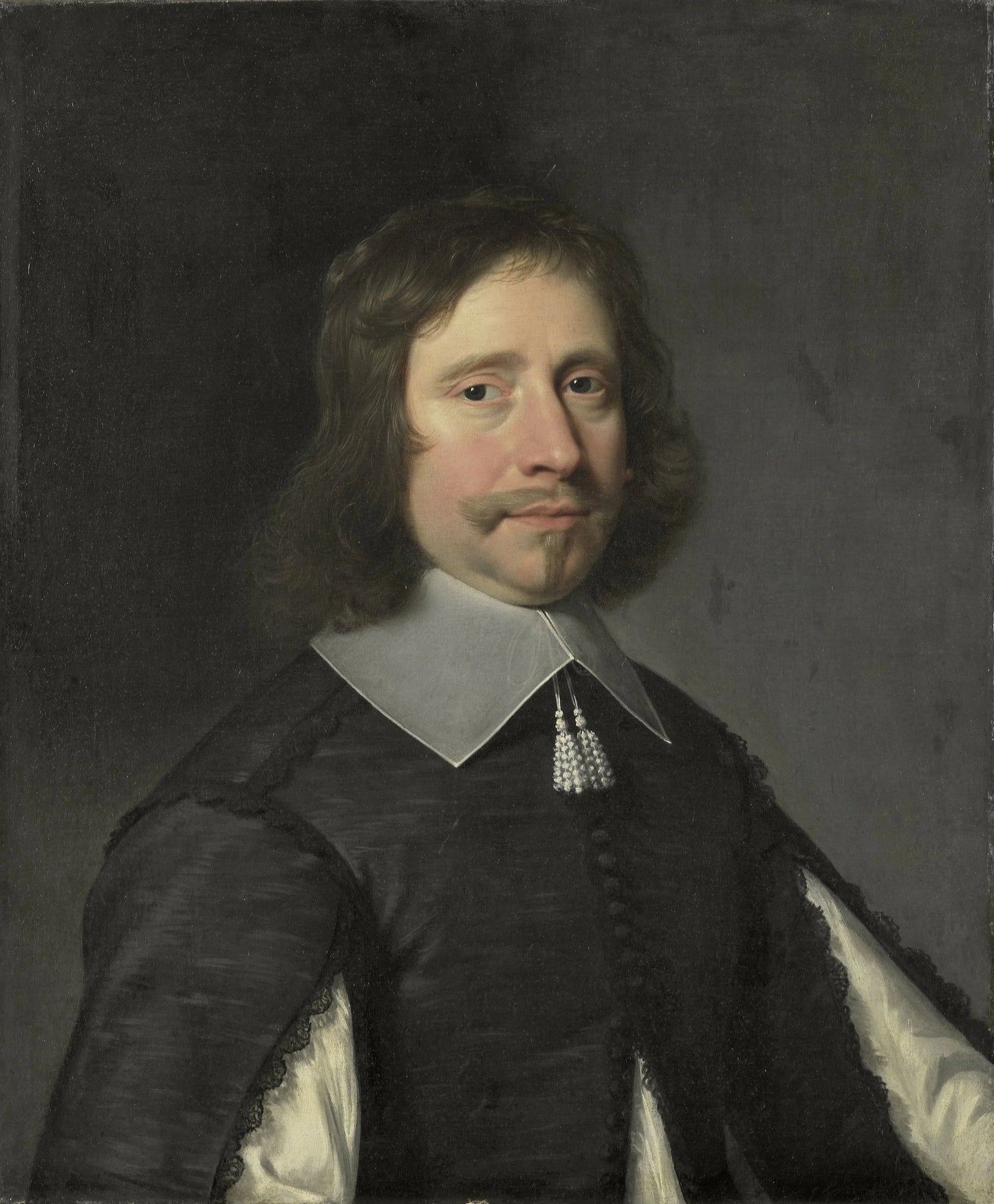 Portrait of a Man, possibly Philippe de la Trémoïlle, Count of Olonne – attributed to Jean-Baptiste de Champaigne Vintage Portrait Art Print | Wall Art Poster