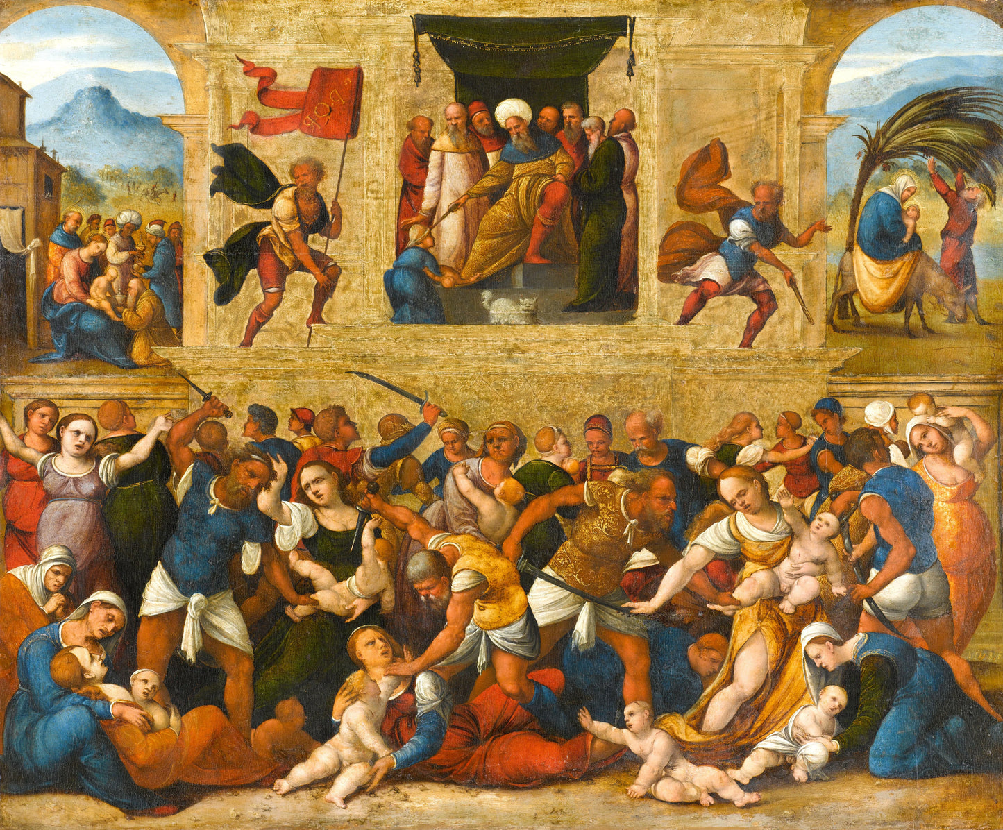 Massacre of the Innocents – Lodovico Mazzolino Vintage Art Print | Wall Art Poster