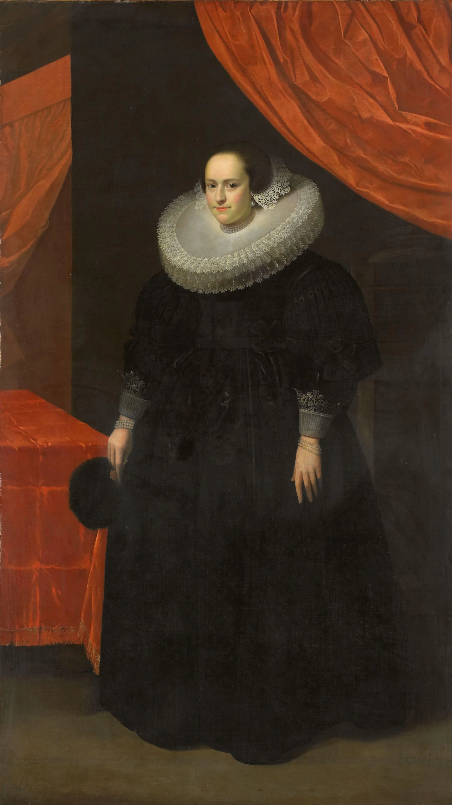Portrait of Suzanna Moor (1608-57) – anoniem Vintage Portrait Art Print | Wall Art Poster